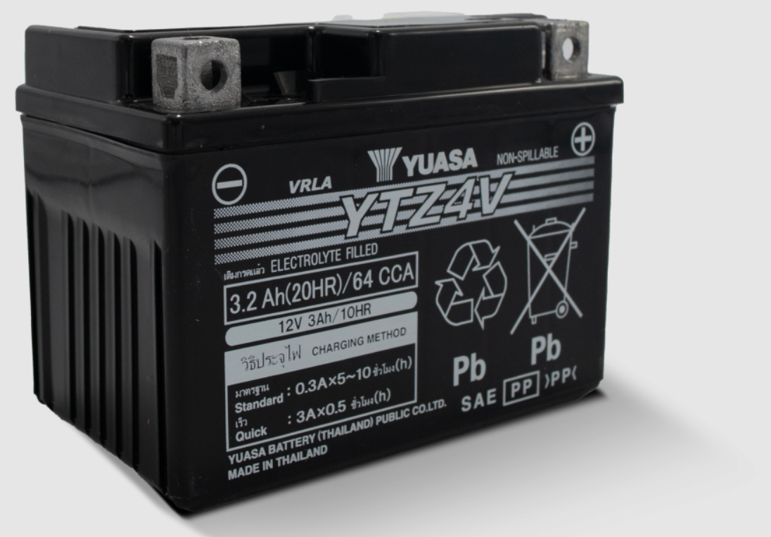 BATTERY YTZ4V MAINTENANCE FREE by YUASA