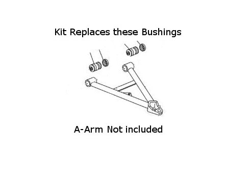 A-Arm Bushing Bearing Kits for Yamaha 4WV-23526-00-00 Upper or Lower Set of 2