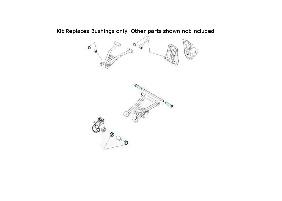 IRS A-Arm Bushing Kit for Polaris Sportsman 400 500 600 700 800 Quality Tested