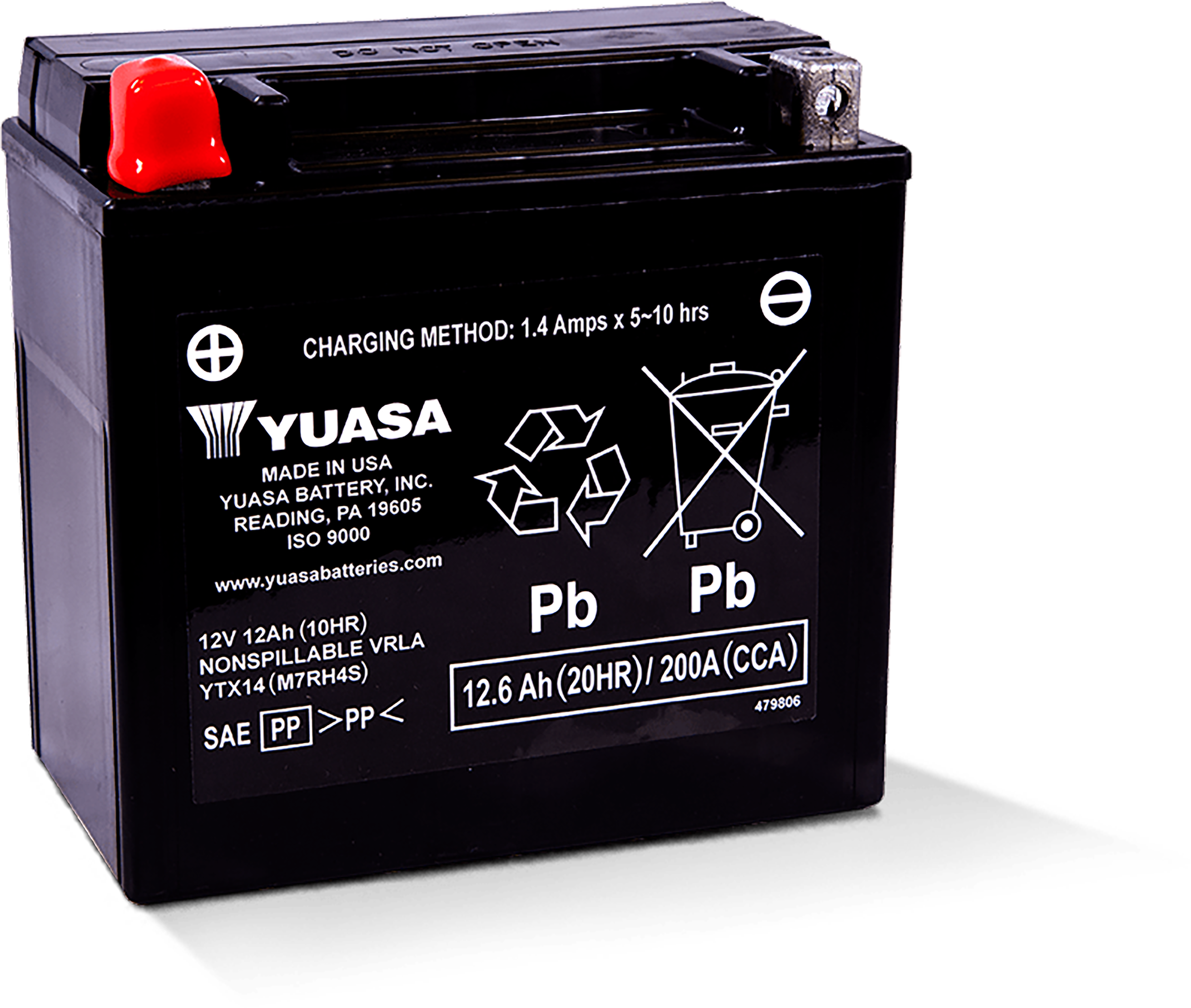 BATTERY YTX14 SEALED FACTORY ACTIVATED by YUASA
