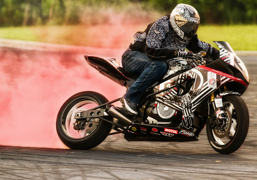 Rear Smoke Bomb Tire 180/55R17 by Shinko