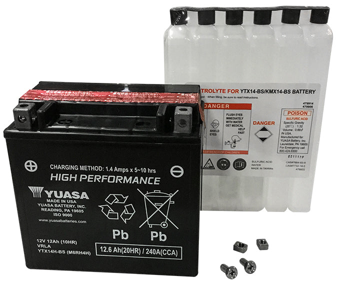 BATTERY YTX14H-BS MAINTENANCE FREE by YUASA