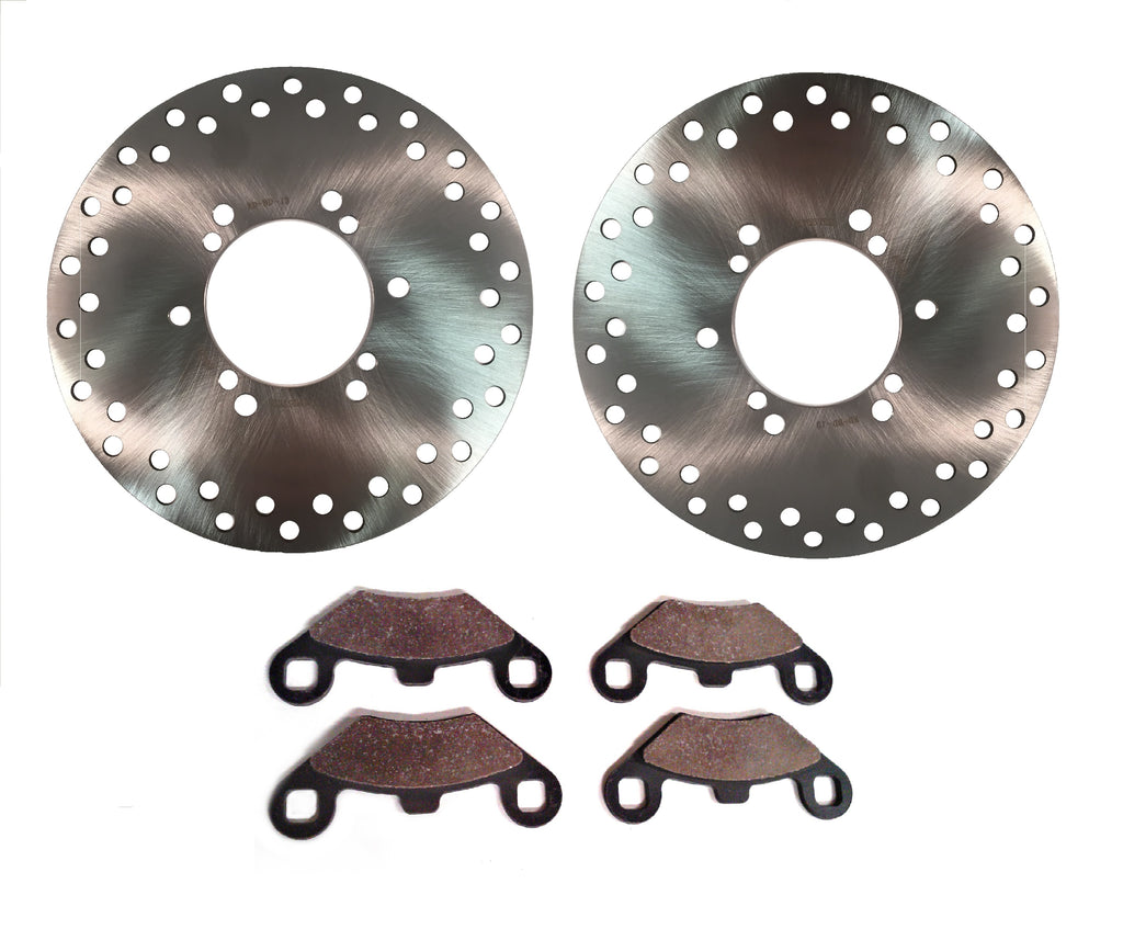 Precision Front Brake Rotors & Pads for Polaris 5242935 5243676 Optimal Braking