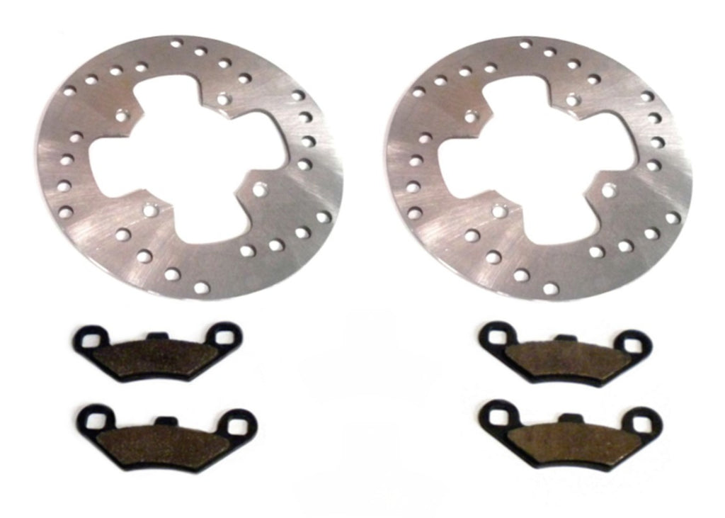Precision Front Brake Rotors & Pads for Polaris 5243675 5240035