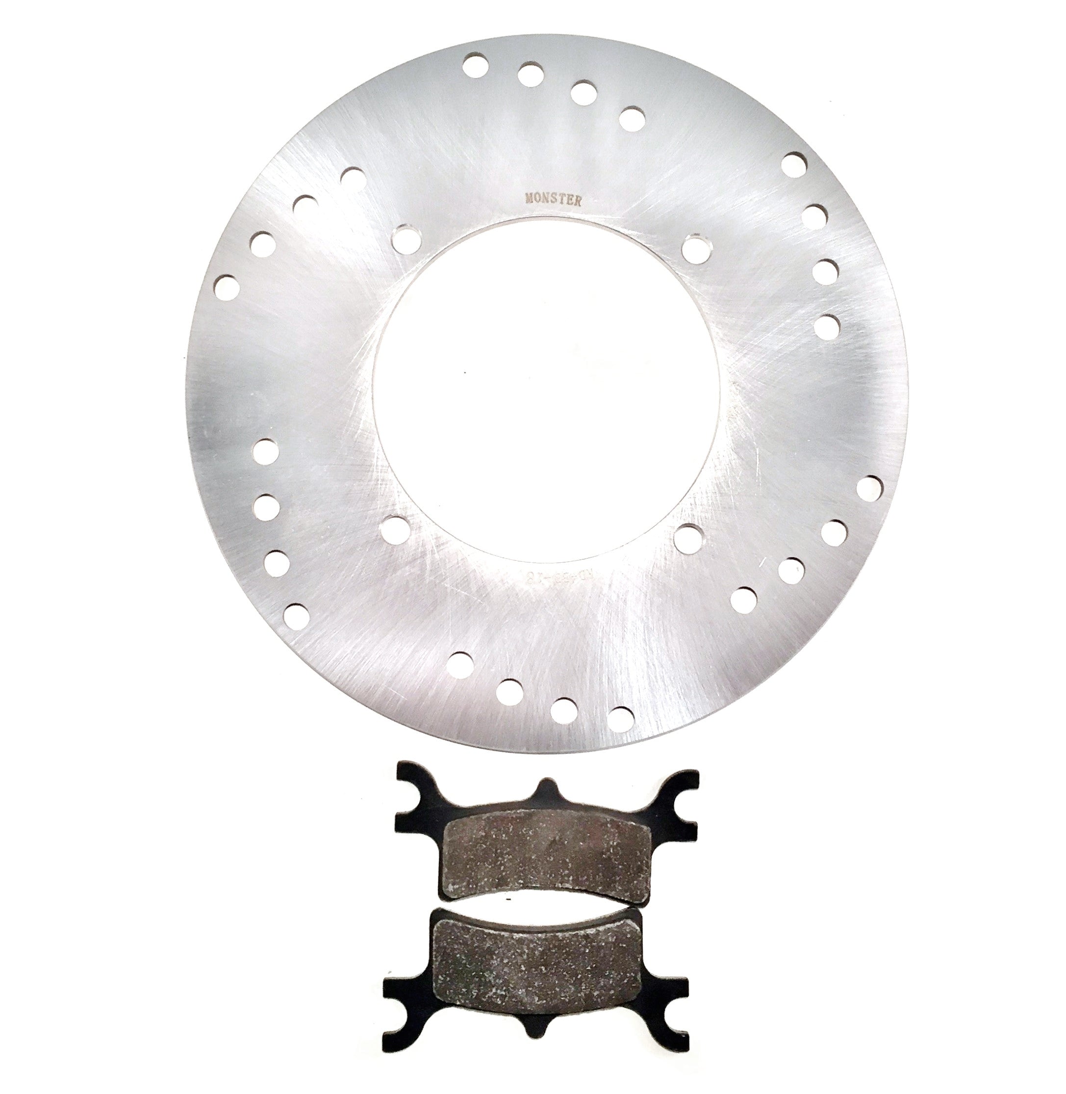Precision Rear Brake Rotor & Pads for Polaris 5244635 Optimal Braking