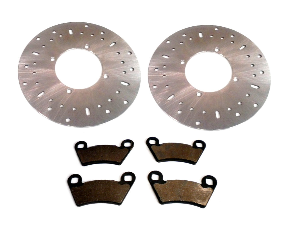 Precision Front Brake Rotors & Pads for Polaris 2202413 5244314 Optimal Braking