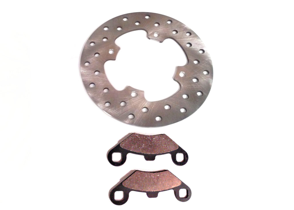 Precision Front Brake Rotor & Pads for Polaris 5248378 Optimal Braking