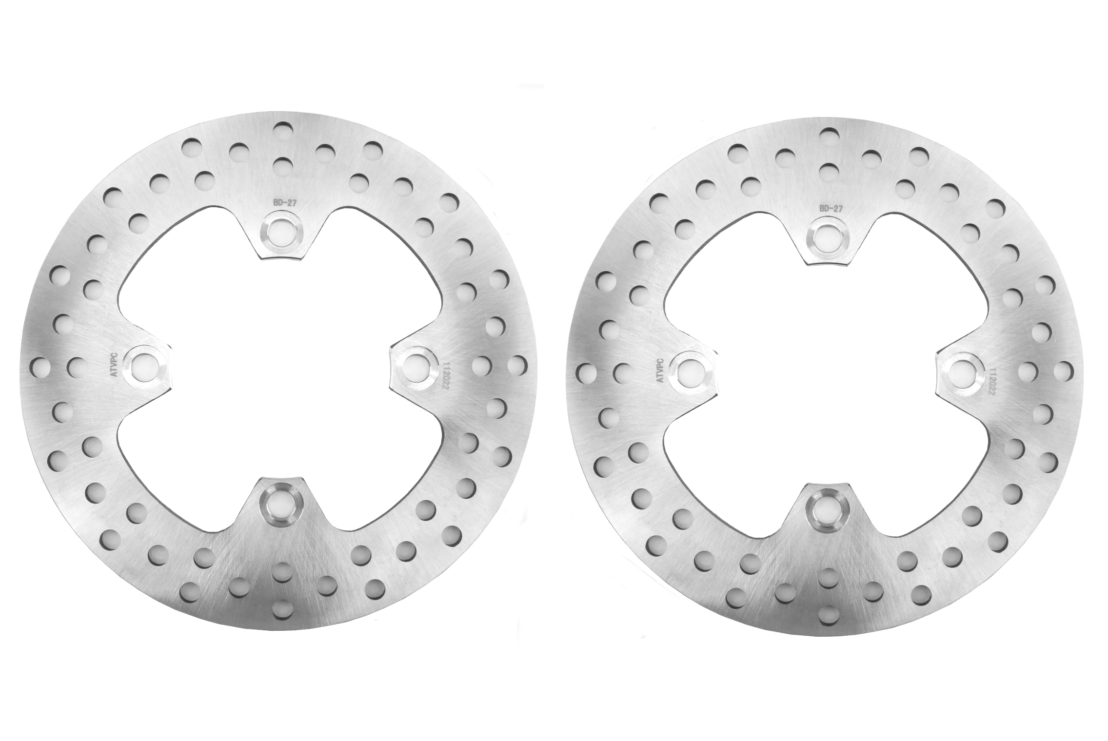 Precision Front Brake Rotors for Kawasaki 41080-0585 Optimal Braking Set of 2