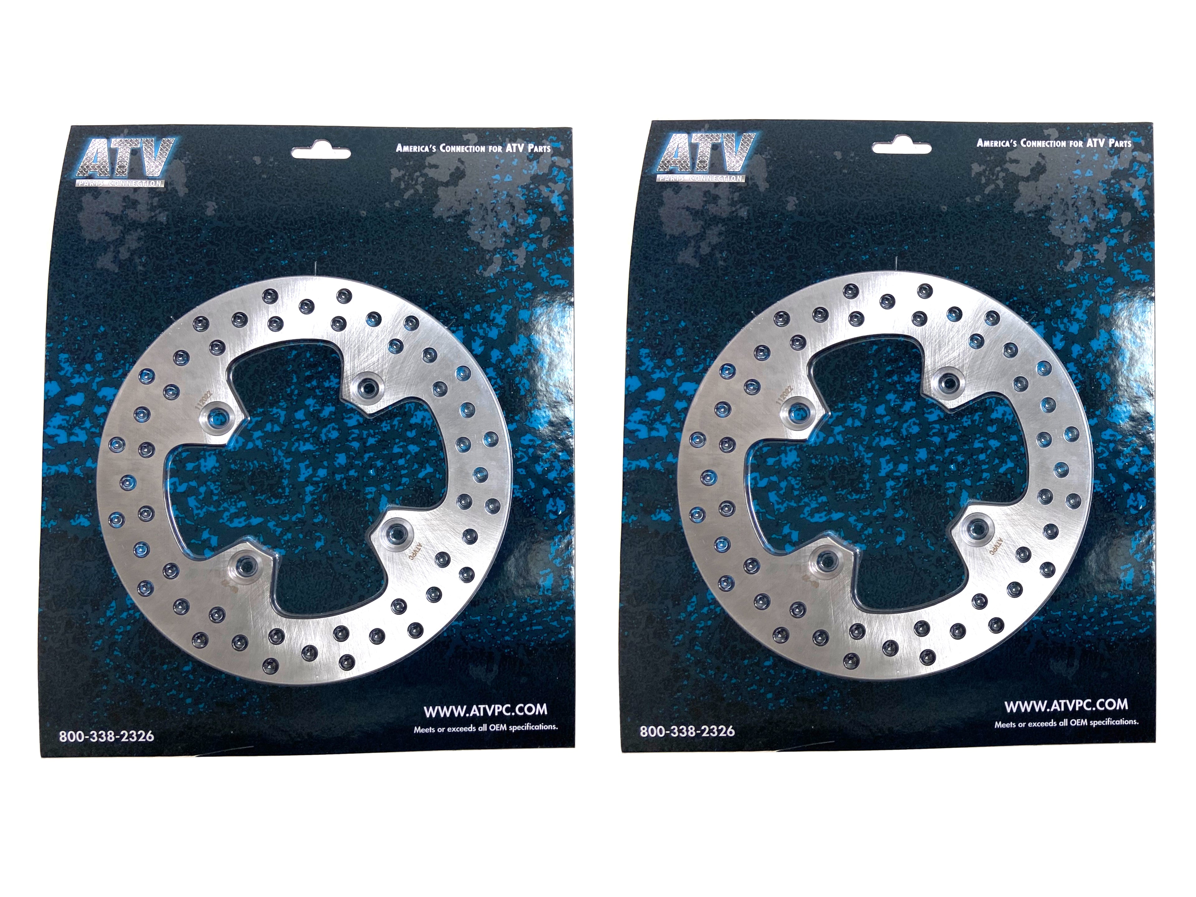 Precision Front Brake Rotors for Kawasaki 41080-0585 Optimal Braking Set of 2