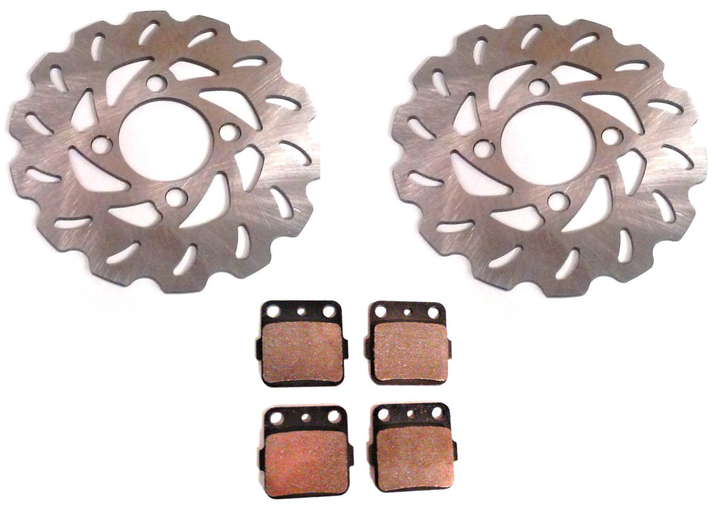 Precision Front Brake Rotors & Pads for Yamaha 3GD-2582T-10-00 4D3-W0046-50-00