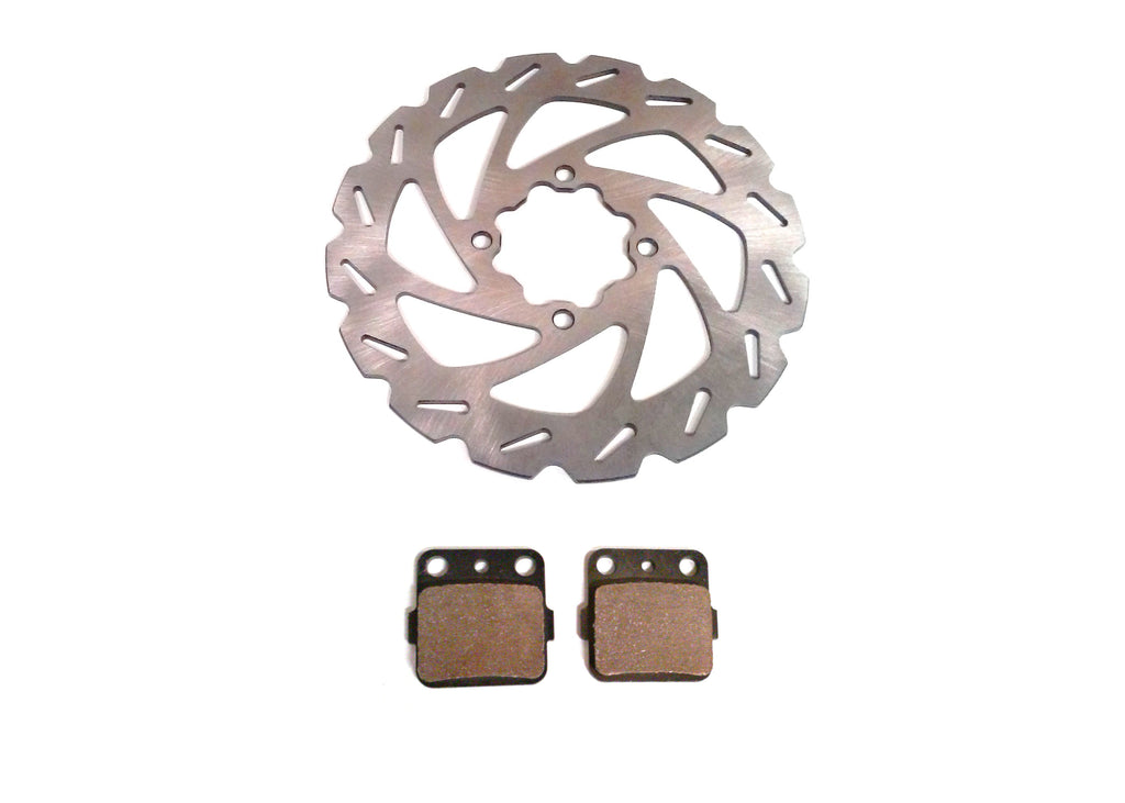 Precision Rear Brake Rotor & Pads for Yamaha 5FK-2582W-00-00 Optimal Braking