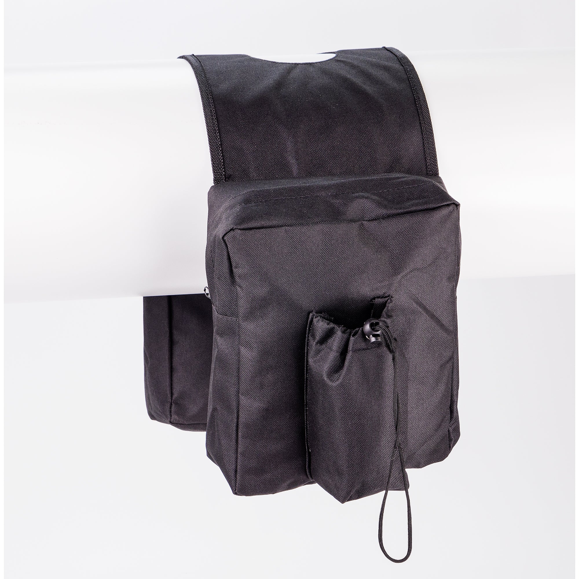 Padded Cargo Storage Saddle Bag for ATV UTV Motorcycle Black Weather Resistant