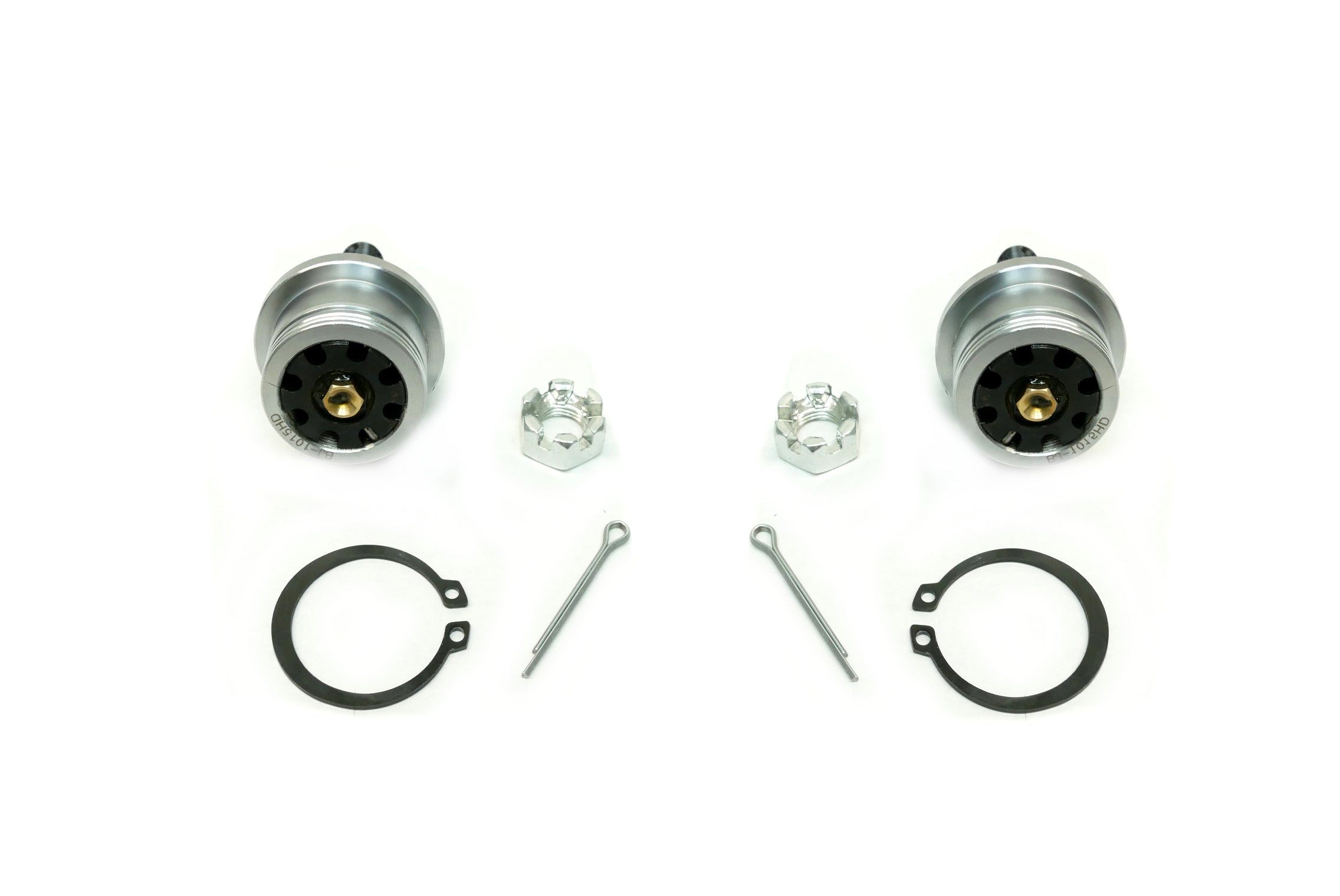 Monster Performance Ball Joints for Honda 51355-HN0-A01, Lower, Heavy Duty, 4340 Chromoly Steel, Greaseable, Low Friction, Adjustable, Chrome Plated, Set of 2 2