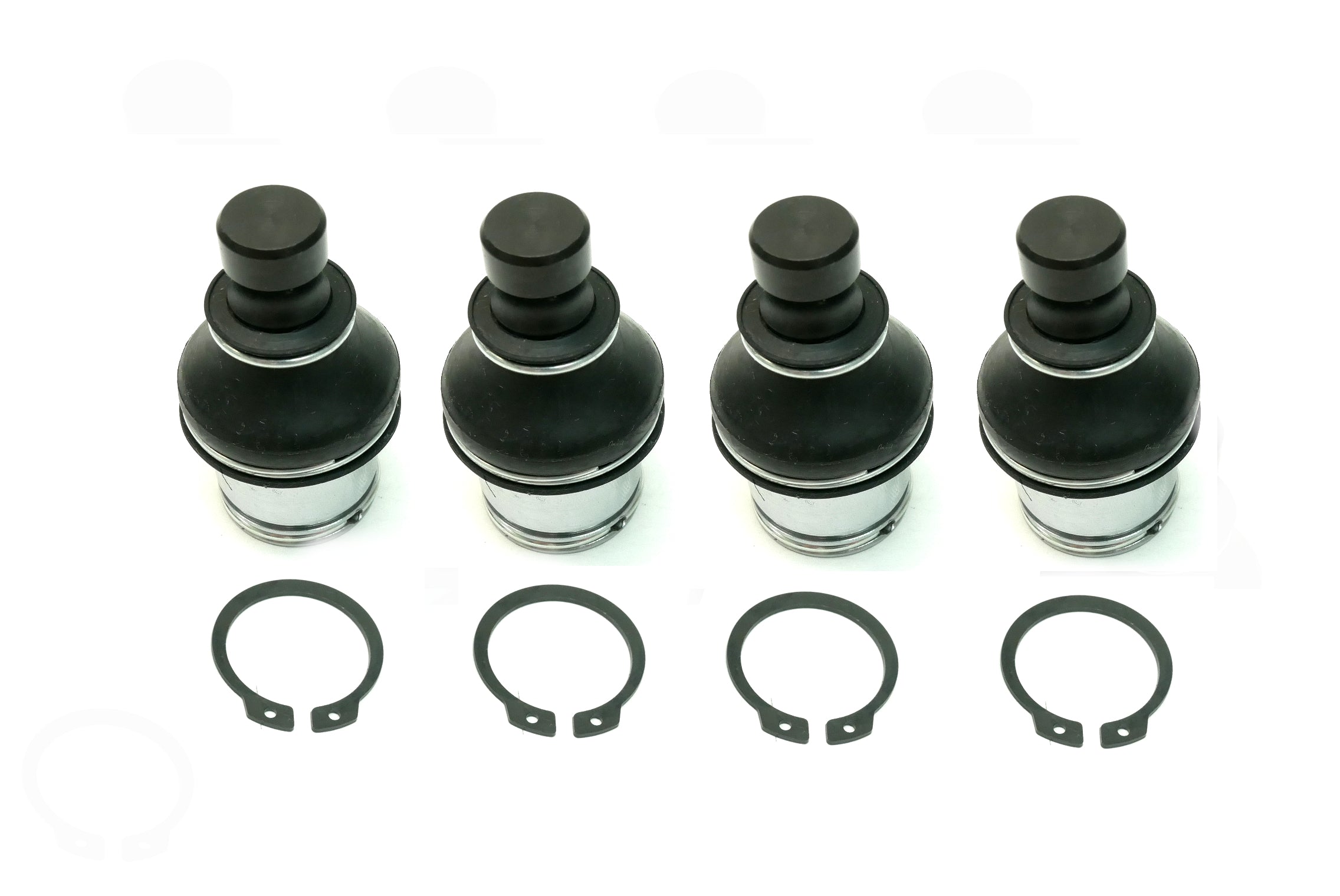 Monster Performance Full Ball Joint Set for Arctic Cat 0405-115, 0405-483, Upper & Lower, Heavy Duty, 4340 Chromoly Steel, Greaseable, Low Friction, Adjustable, Chrome Plated, Set of 4 1
