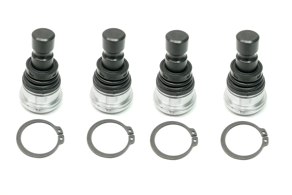 Monster Performance Full Ball Joint Set for Polaris 7710533, 7081263, 7081991, Upper & Lower, Heavy Duty, 4340 Chromoly Steel, Greaseable, Low Friction, Adjustable, Chrome Plated, Set of 4 1