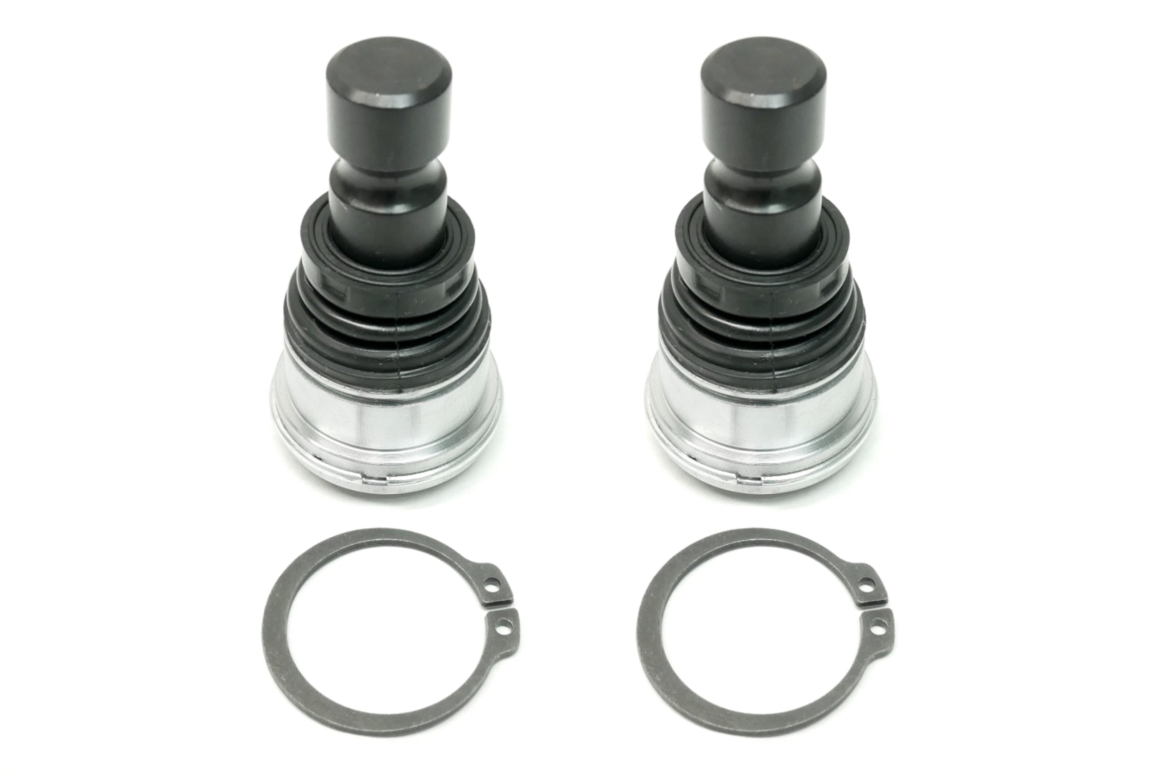 Monster Performance Ball Joints for Polaris 7710533 7081263, Upper or Lower, Heavy Duty, 4340 Chromoly Steel, Greaseable, Low Friction, Adjustable, Chrome Plated, Set of 2