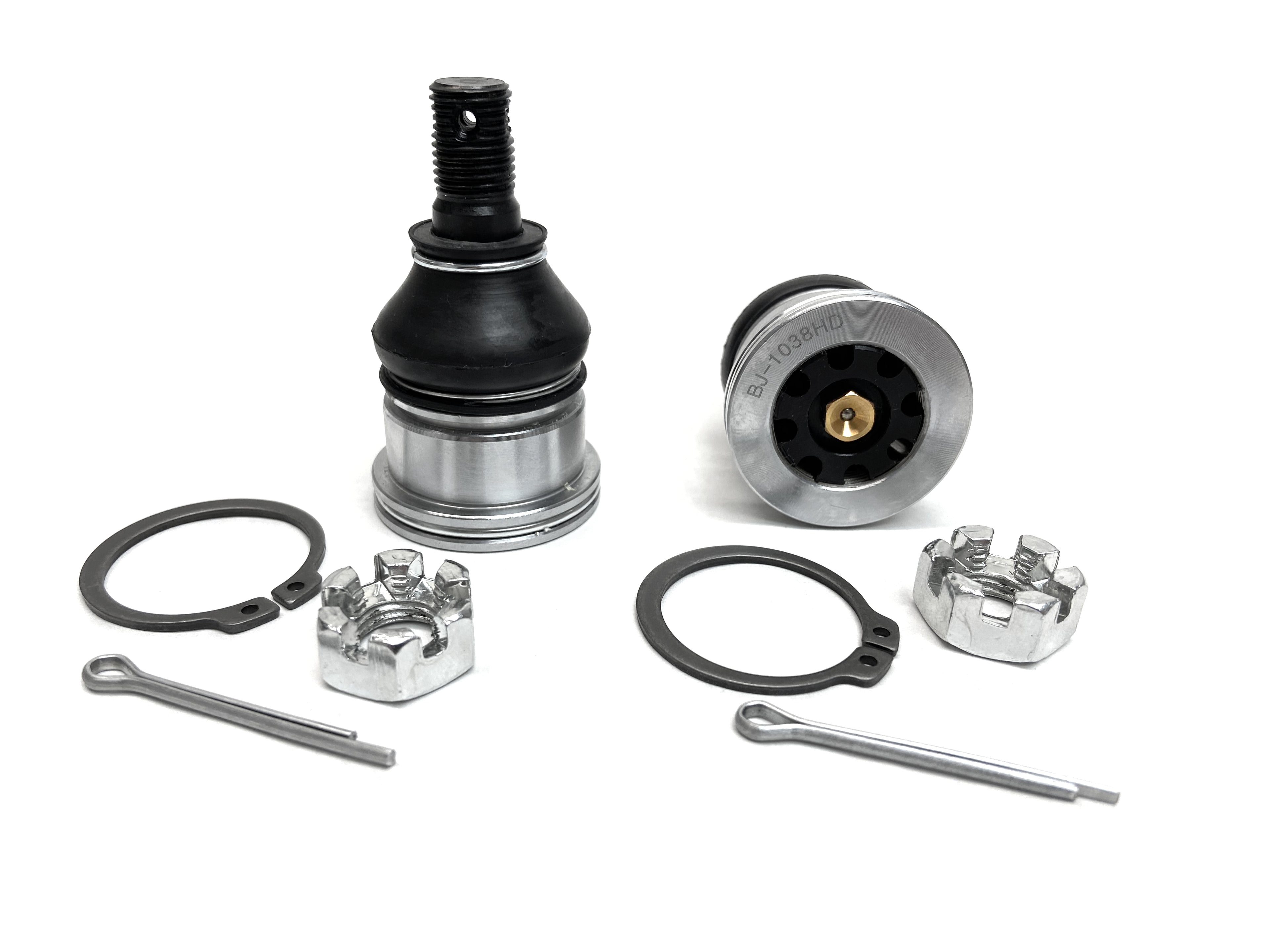 Monster Performance Ball Joints for Yamaha 3B4-23579-00-00, 3B4-23579-01-00, Upper or Lower, Heavy Duty, 4340 Chromoly Steel, Greaseable, Low Friction, Adjustable, Chrome Plated, Set of 2 2