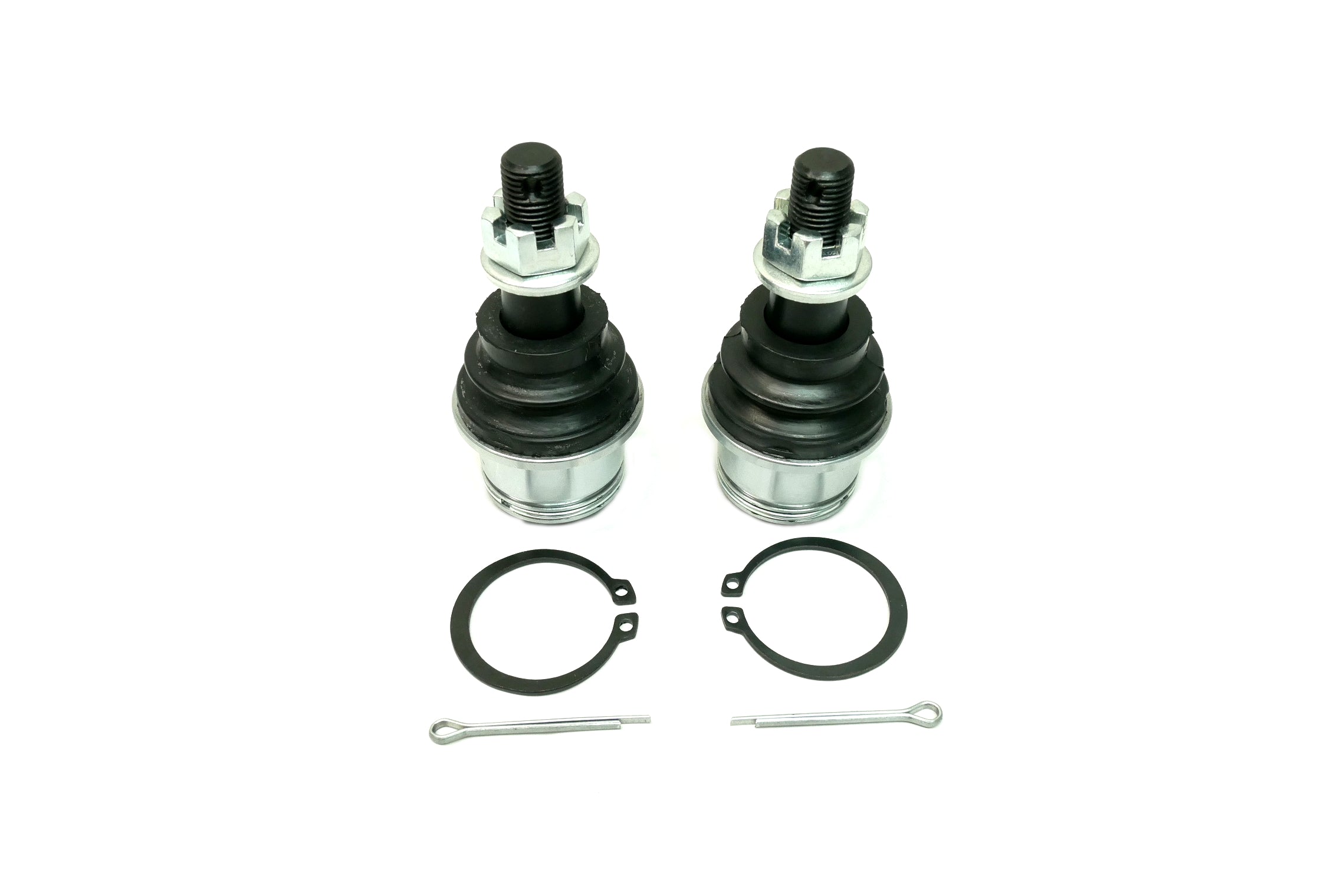 Monster Performance Ball Joints for Can-Am 706202044 706201394, Upper, Heavy Duty, 4340 Chromoly Steel, Greaseable, Low Friction, Adjustable, Chrome Plated, Set of 2 1
