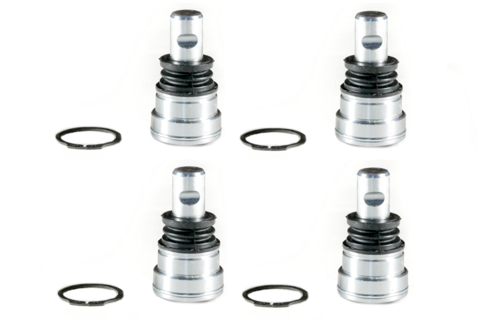 Monster Performance Full Ball Joint Set for Polaris, Upper & Lower, Heavy Duty, 4340 Chromoly Steel, Greaseable, Low Friction, Adjustable, Chrome Plated, Set of 4 1