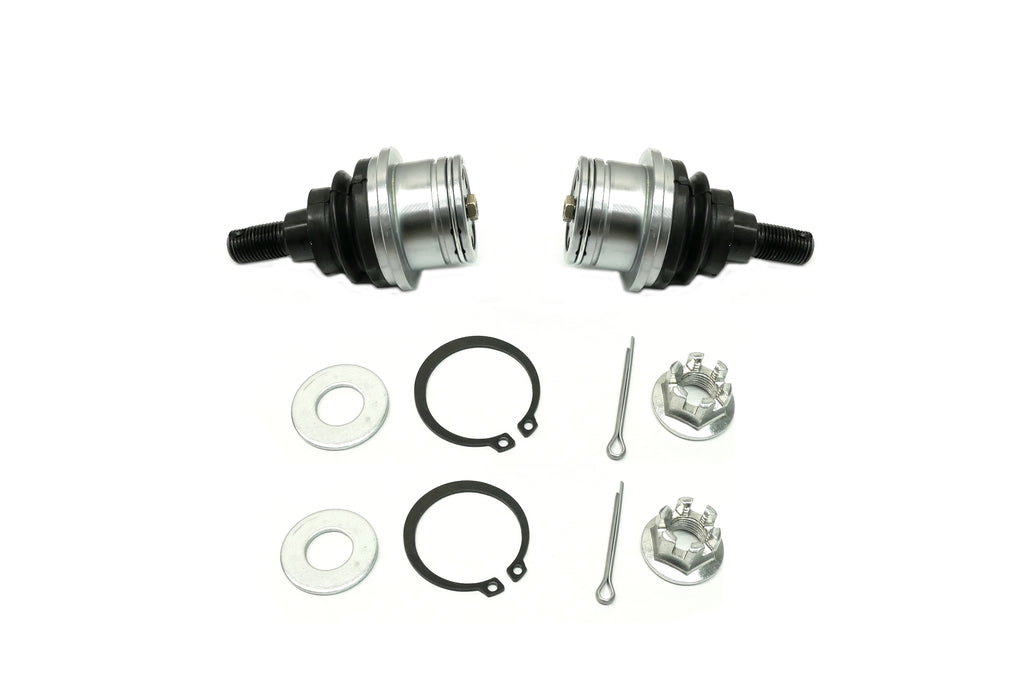 Monster Performance Ball Joints for Honda 51375-HL6-A02, Upper, Heavy Duty, 4340 Chromoly Steel, Greaseable, Low Friction, Adjustable, Chrome Plated, Set of 2 2