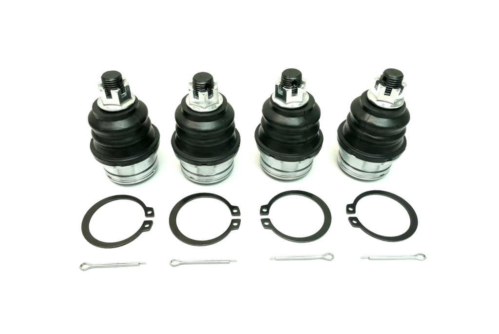 Monster Performance Full Ball Joint Set for Kawasaki 59266-0738, Teryx KRX 1000 2020-2023, Upper & Lower, Heavy Duty, 4340 Chromoly Steel, Greaseable, Low Friction, Adjustable, Chrome Plated, Set of 4