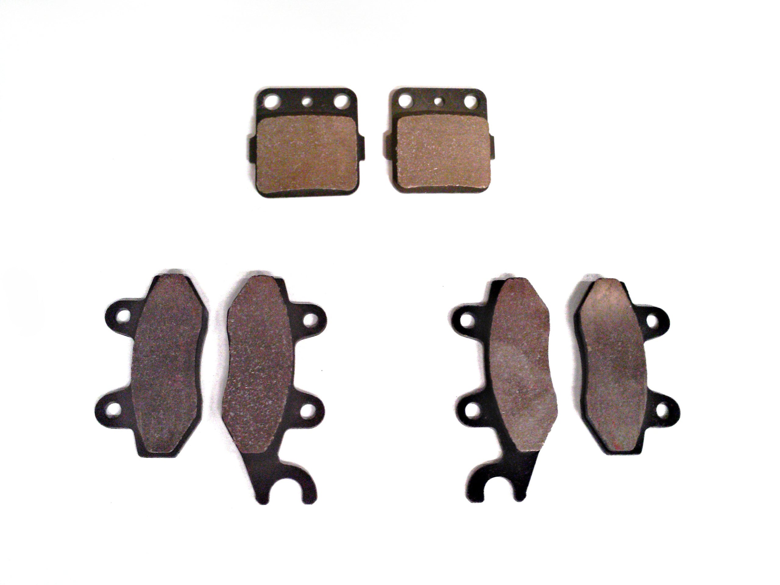 Monster Performance Full Brake Pad Set for Yamaha YFZ450 2004-2005, Front & Rear, Quiet Braking, Low-Dust, All-Weather, Quality Tested 1