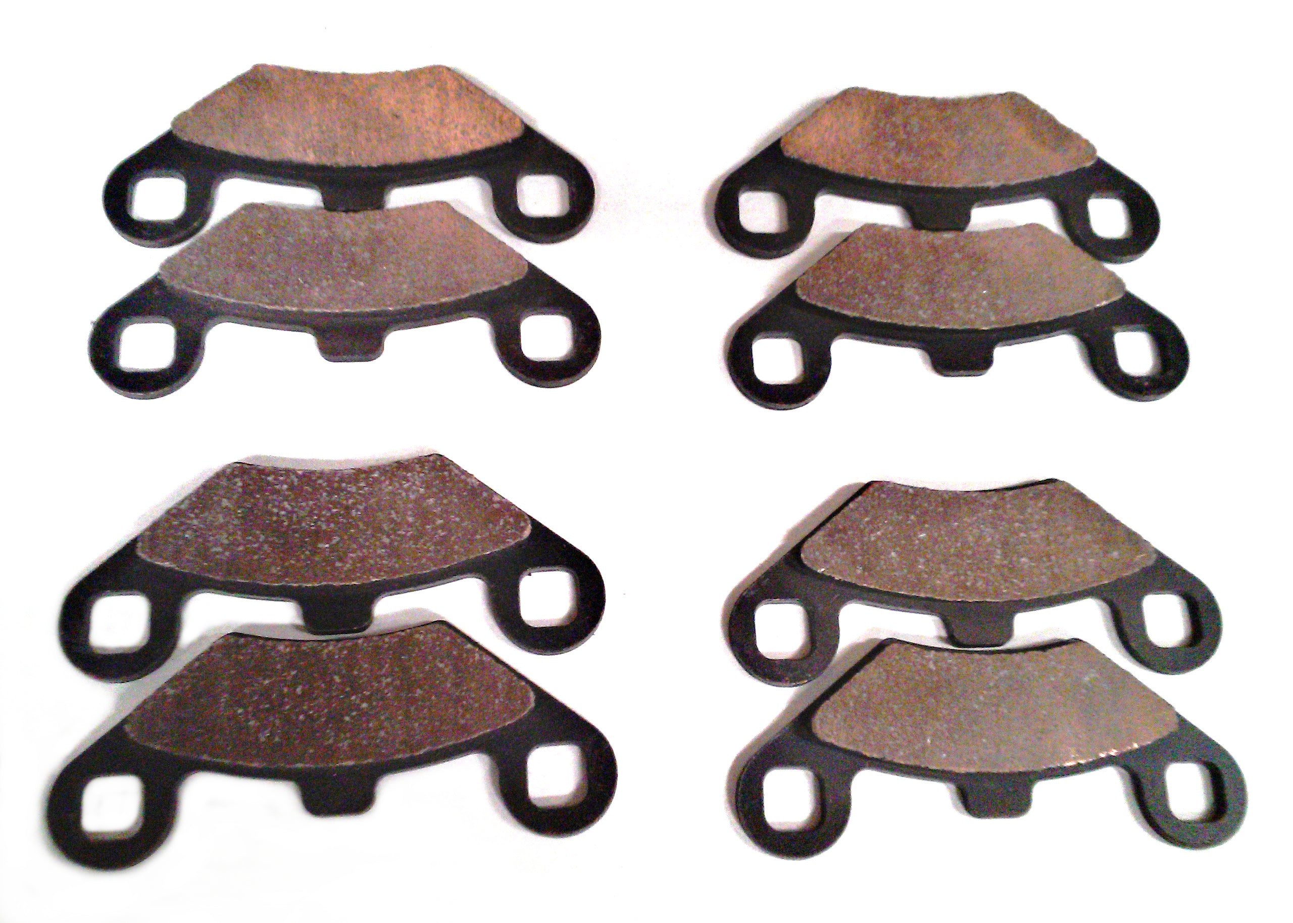 Monster Performance Full Brake Pad Set for Polaris 2202412, Sportsman & ATP, Front & Rear, Quiet Braking, Low-Dust, All-Weather, Quality Tested 1