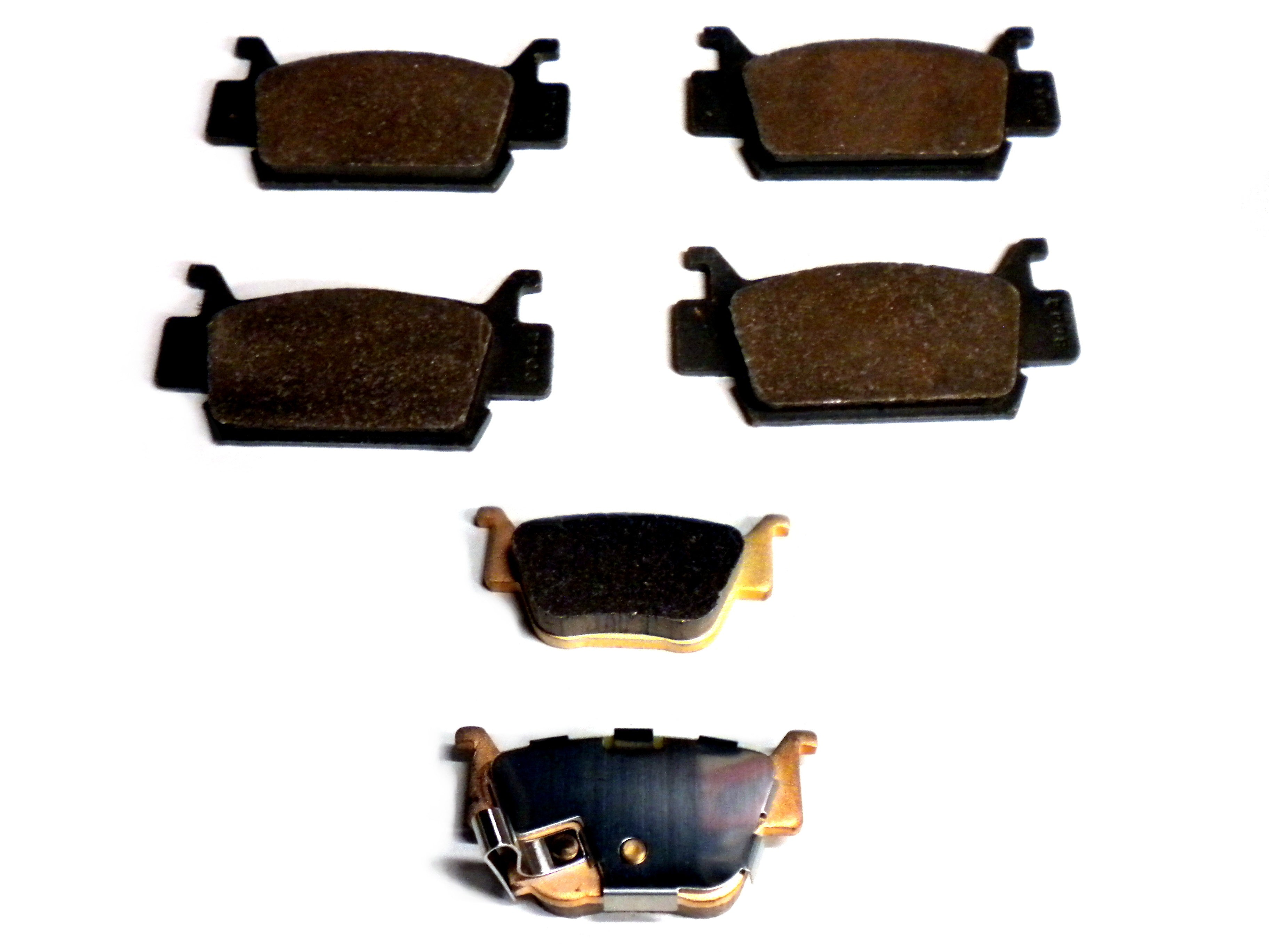 Monster Performance Full Brake Pad Set for Honda Rincon 680 2006-2020, Front & Rear, Quiet Braking, Low-Dust, All-Weather, Quality Tested