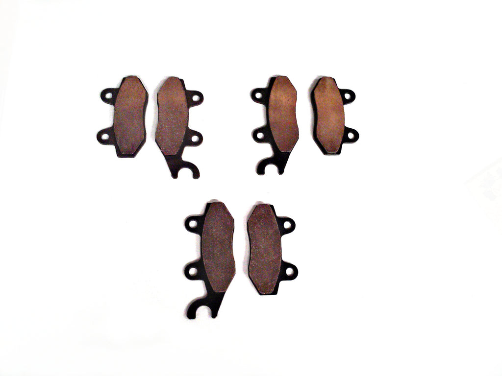 Monster Performance Full Brake Pad Set for Can-Am Commander 800 & 1000 2011-2018, 715500335, 715500336, Front & Rear, Quiet Braking, Low-Dust, All-Weather, Quality Tested