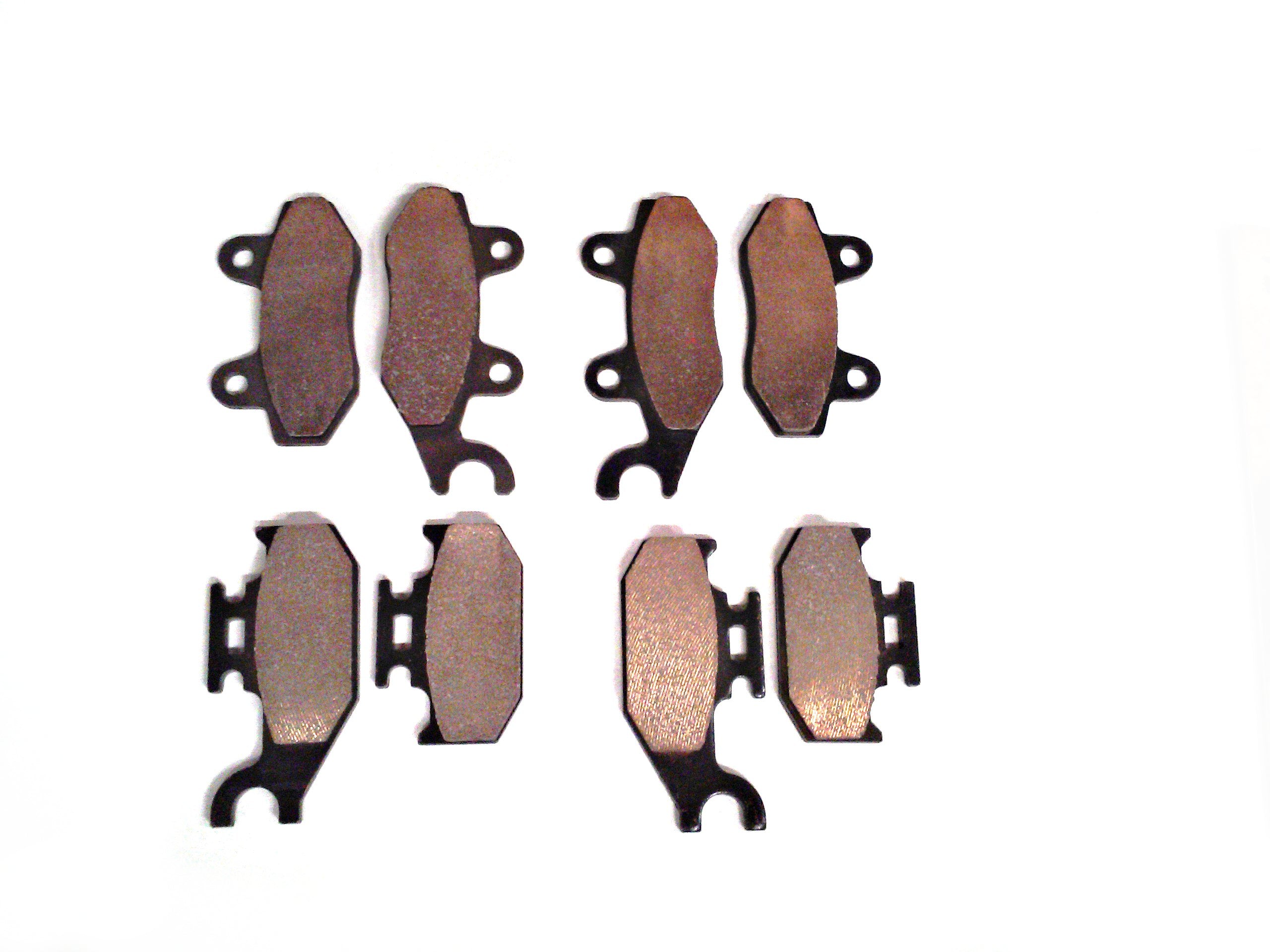 Monster Performance Full Brake Pad Set for Can-Am Maverick 1000 2013-2017 STD XRS XC XXC, Front & Rear, Quiet Braking, Low-Dust, All-Weather, Quality Tested 1
