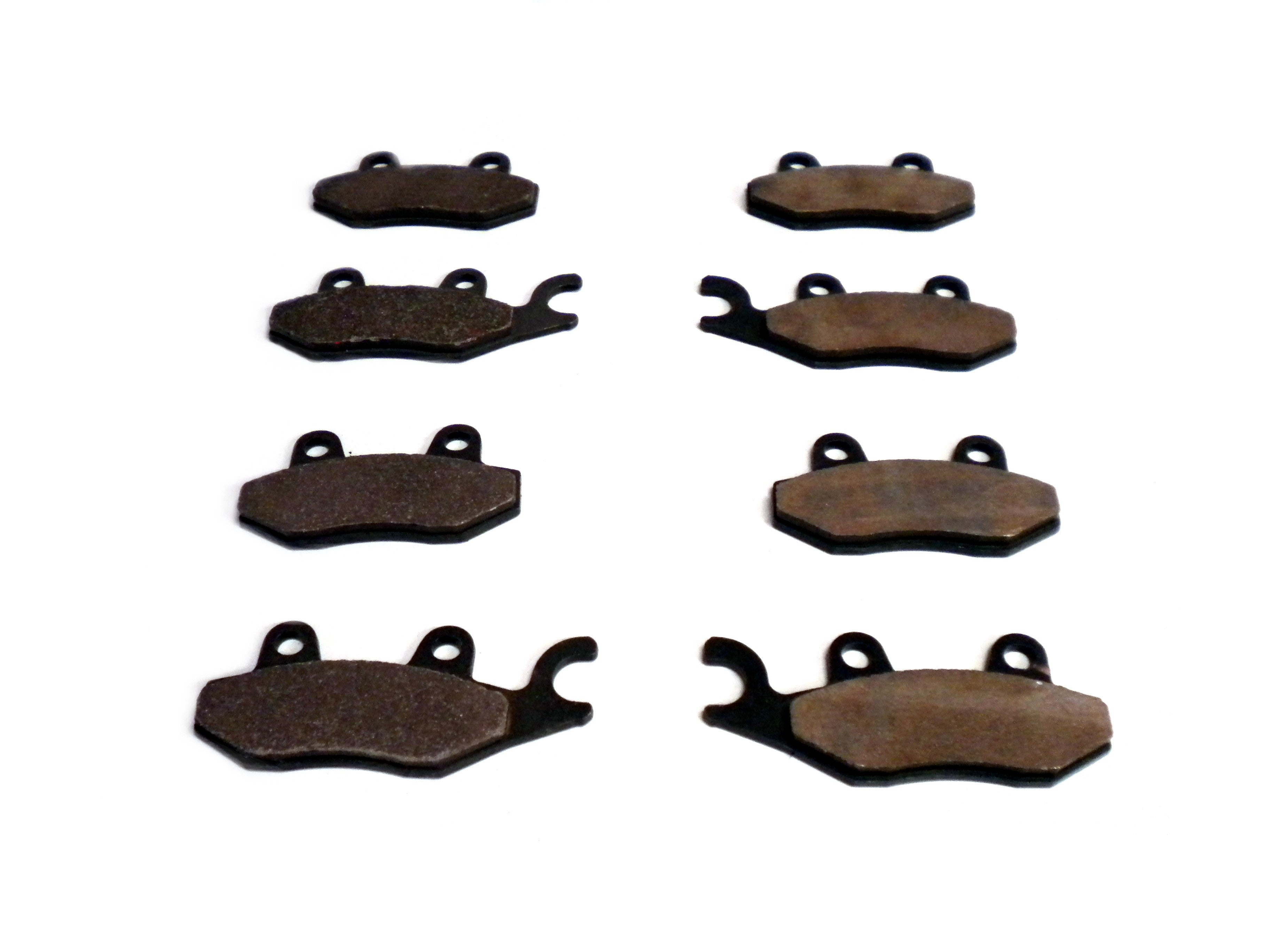 Monster Performance Full Brake Pad Set for Yamaha Rhino 700 2008-2013, Front & Rear, Quiet Braking, Low-Dust, All-Weather, Quality Tested 1
