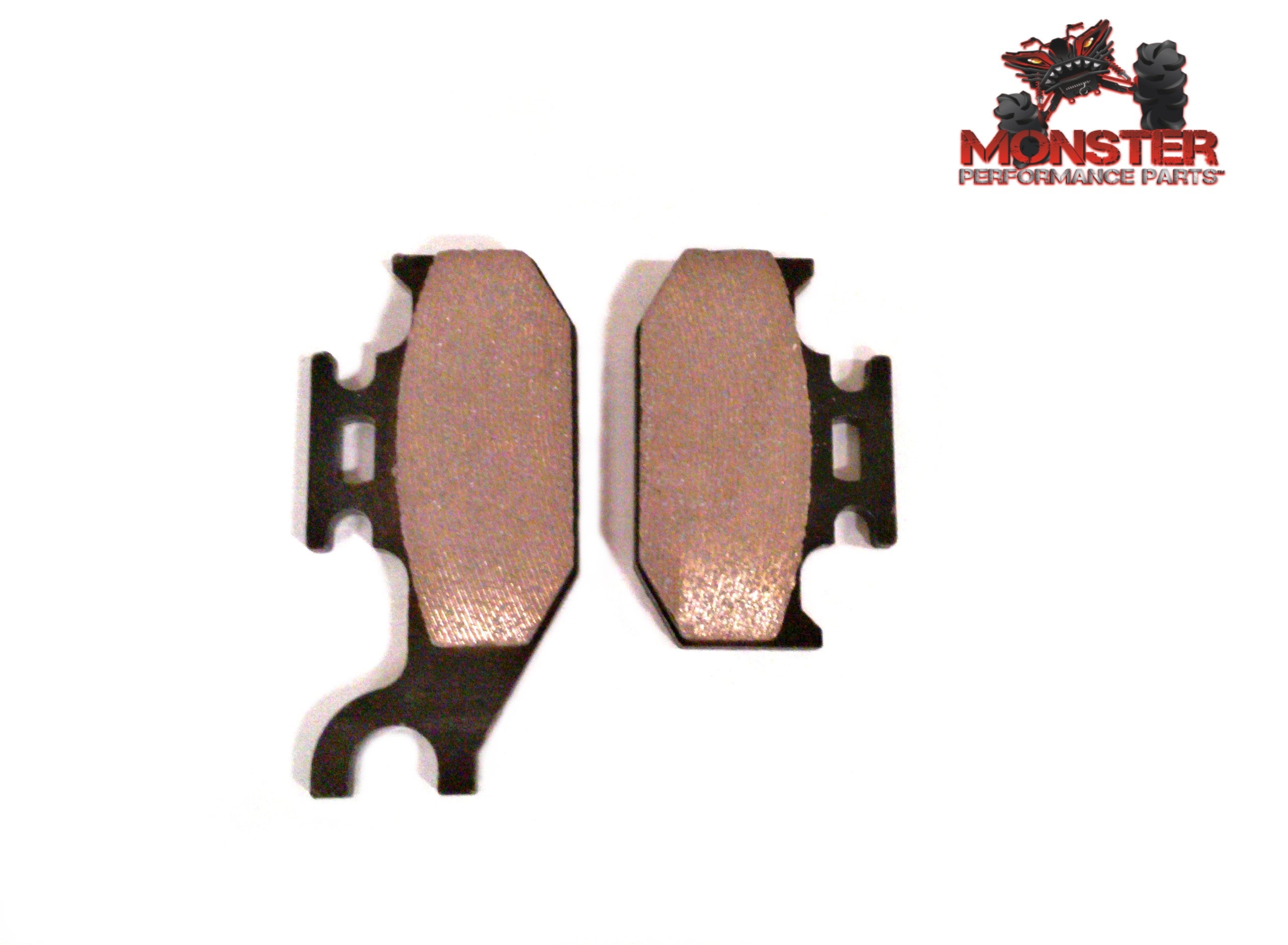 Monster Performance Full Brake Pad Set for Yamaha Rhino 450 660 2004-2009 & Raptor 700 2007-2012, Front & Rear, Quiet Braking, Low-Dust, All-Weather, Quality Tested 3