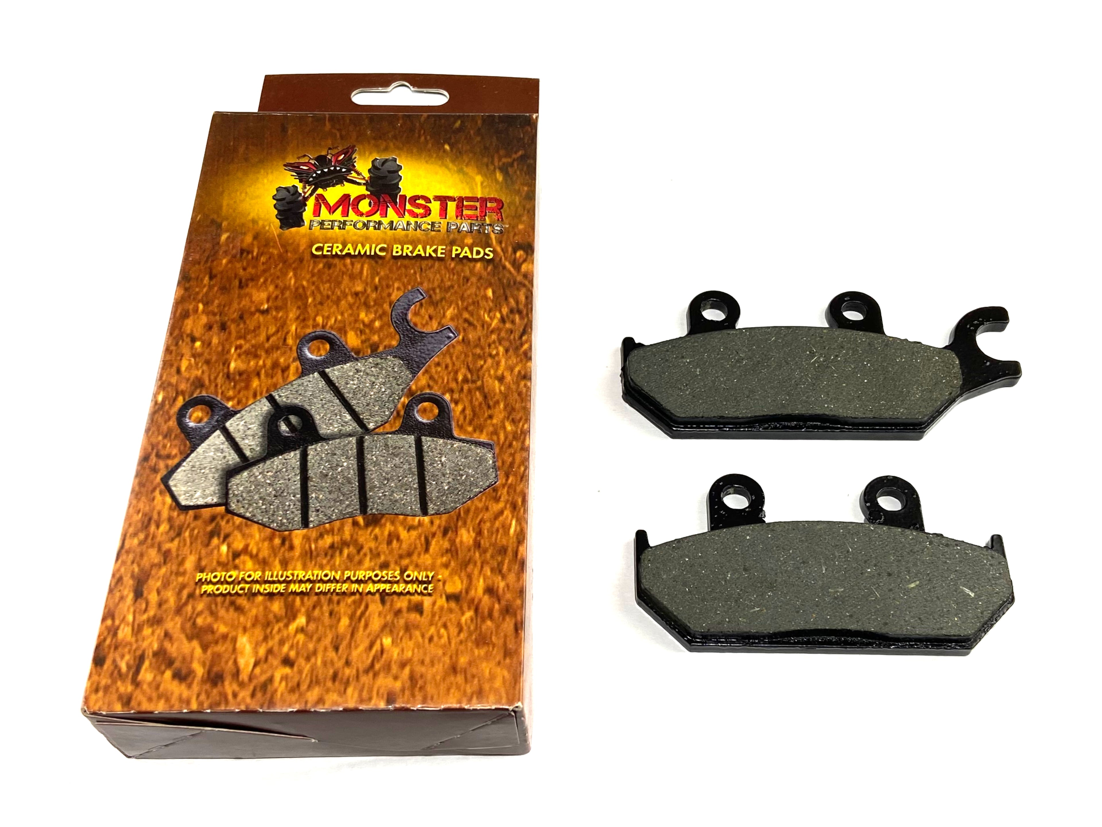 Monster Brake Pads for Yamaha 1XD-25805-00-00, Viking & Wolverine, Front, Left