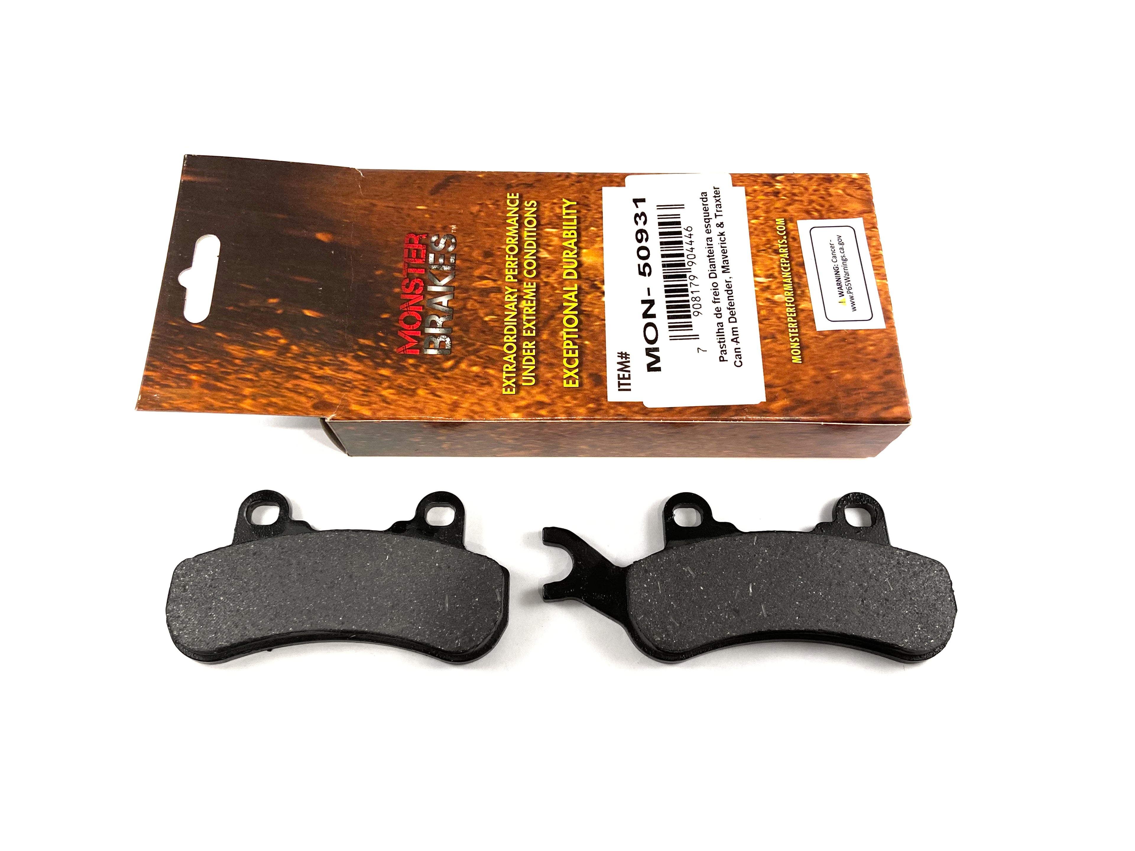 Monster Brake Pads for Can-Am 715900379, Ceramic, Front, Left, Quality Tested