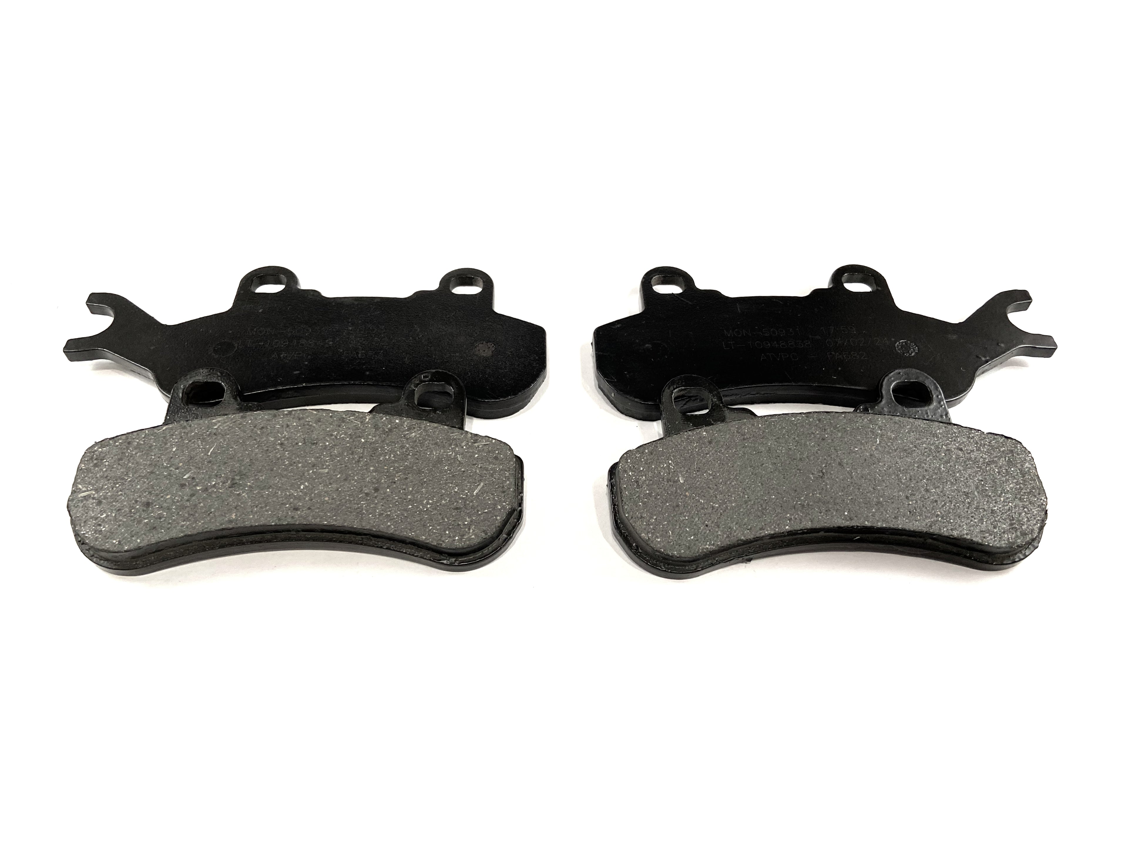 Monster Performance Brake Pad Set for Can-Am 715900379, 715900380, Ceramic, Left and Right, Quiet Braking, Low-Dust, All-Weather, Quality Tested 3
