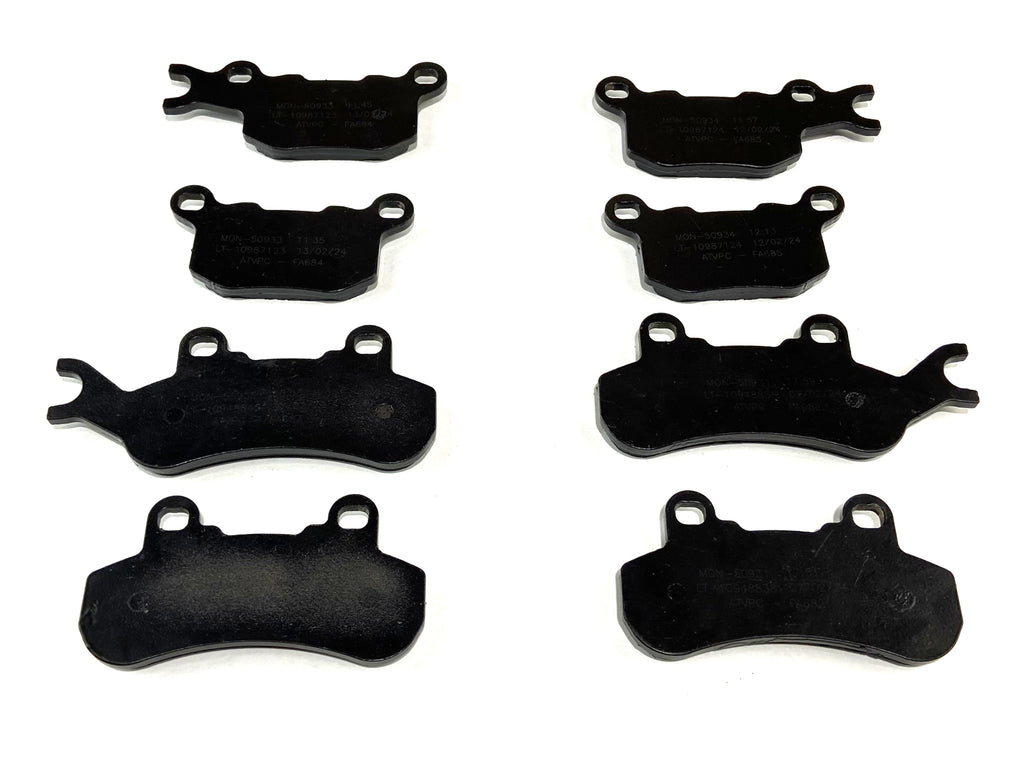 Monster Performance Full Brake Pad Set for Can-Am Defender HD8 & HD10, Front & Rear, Ceramic, Quiet Braking, Low-Dust, All-Weather, Quality Tested 3