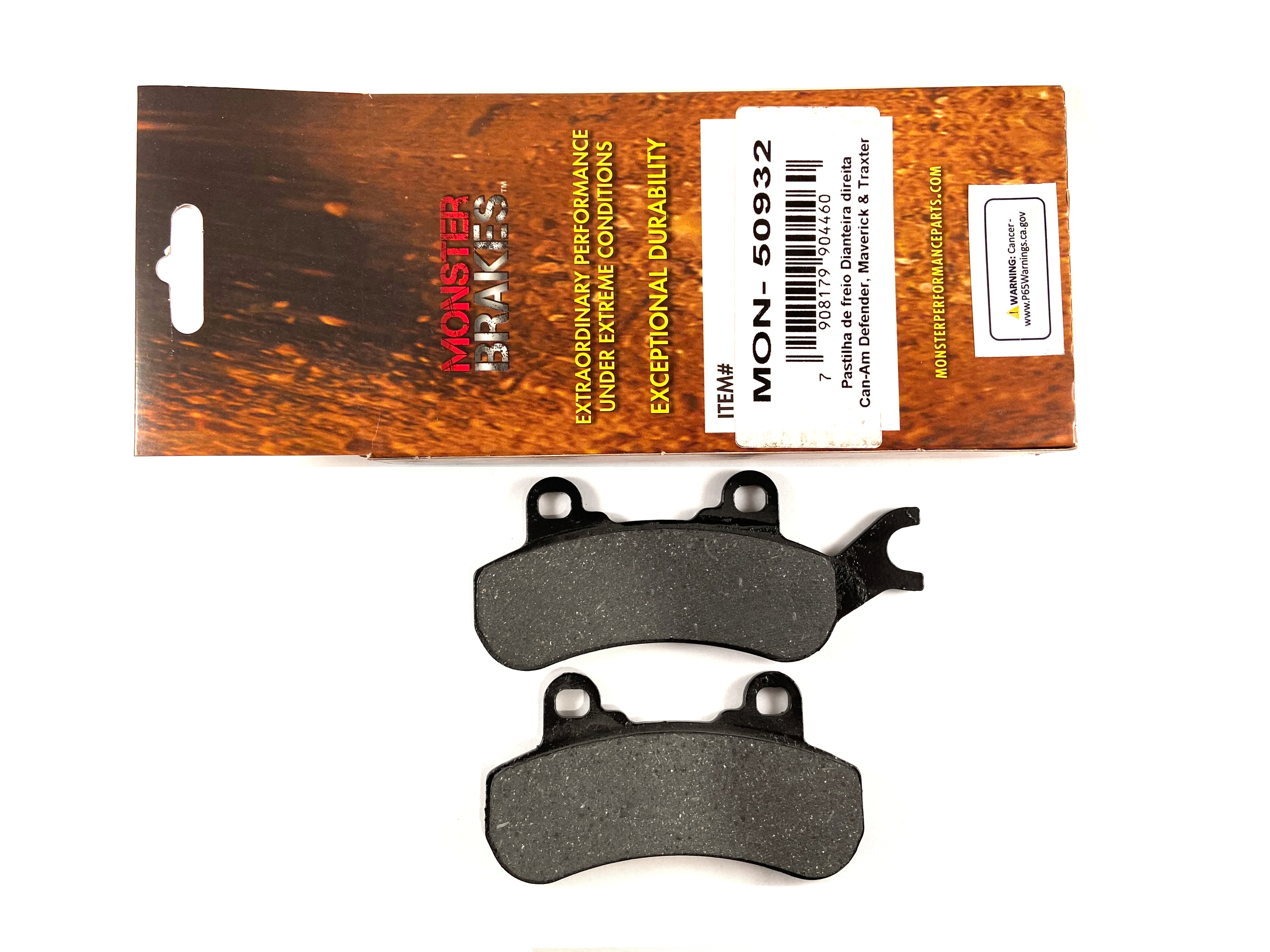 Monster Brake Pads for Can-Am 715900380, Ceramic, Front, Right, Quality Tested