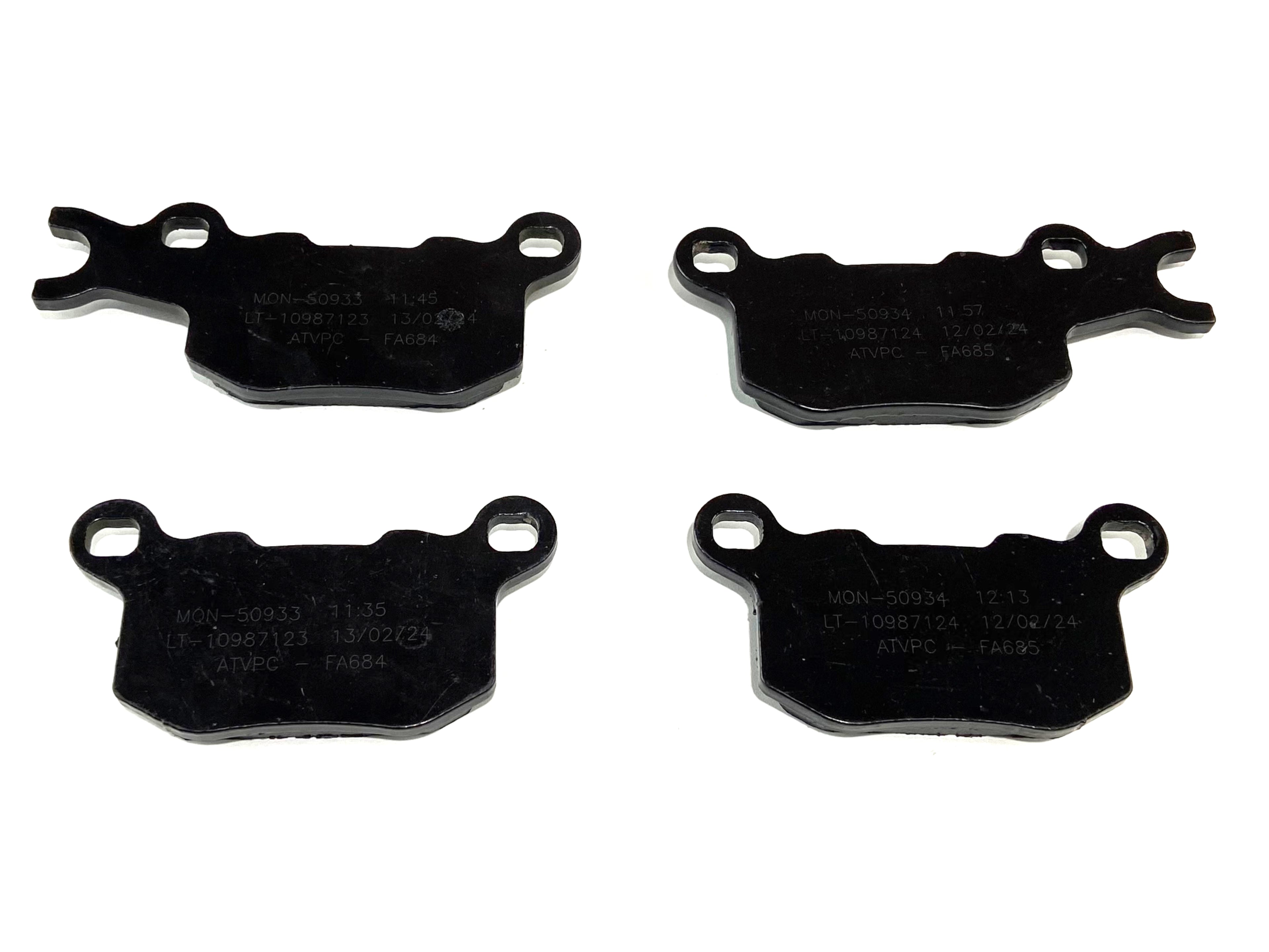Monster Performance Rear Brake Pad Set for Can-Am 715900381 715900382, Left & Right, Quiet Braking, Low-Dust, All-Weather, Quality Tested 3