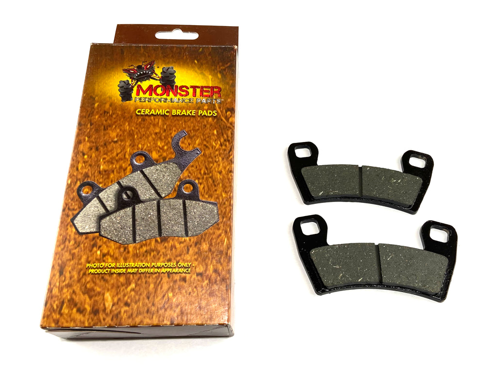 Monster Front Brake Pads for Polaris 2206025, Left or Right, Ceramic