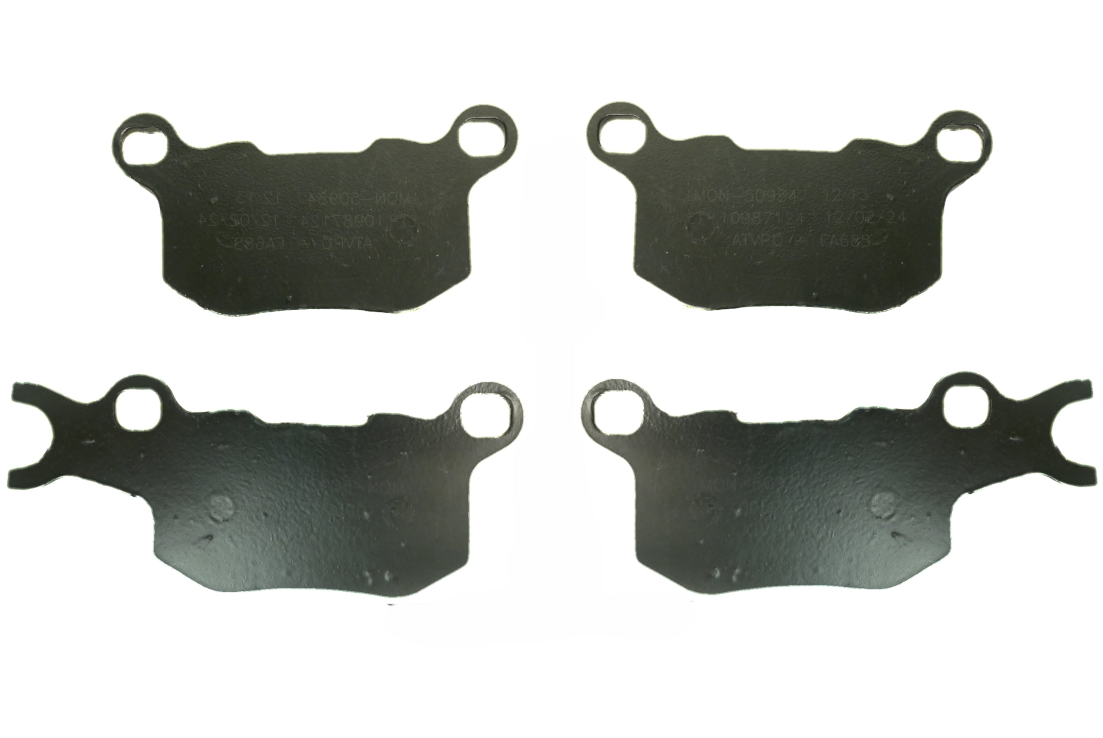 Monster Performance Front Brake Pads for Polaris 2208162 2206231, Left & Right, Ceramic, Quiet Braking, Low-Dust, All-Weather, Quality Tested, Set of 2 2