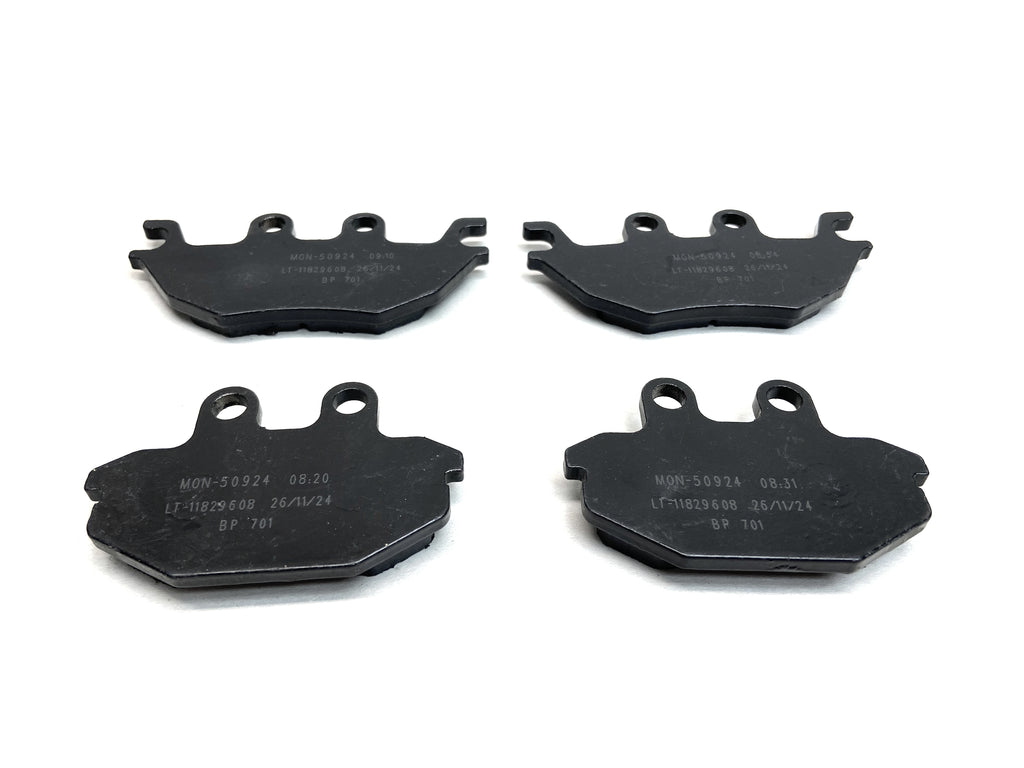 Monster Performance Full Brake Pad Set for Kawasaki Mule PRO 43082-0140, Front & Rear, Ceramic, Quiet Braking, Low-Dust, All-Weather, Quality Tested 3