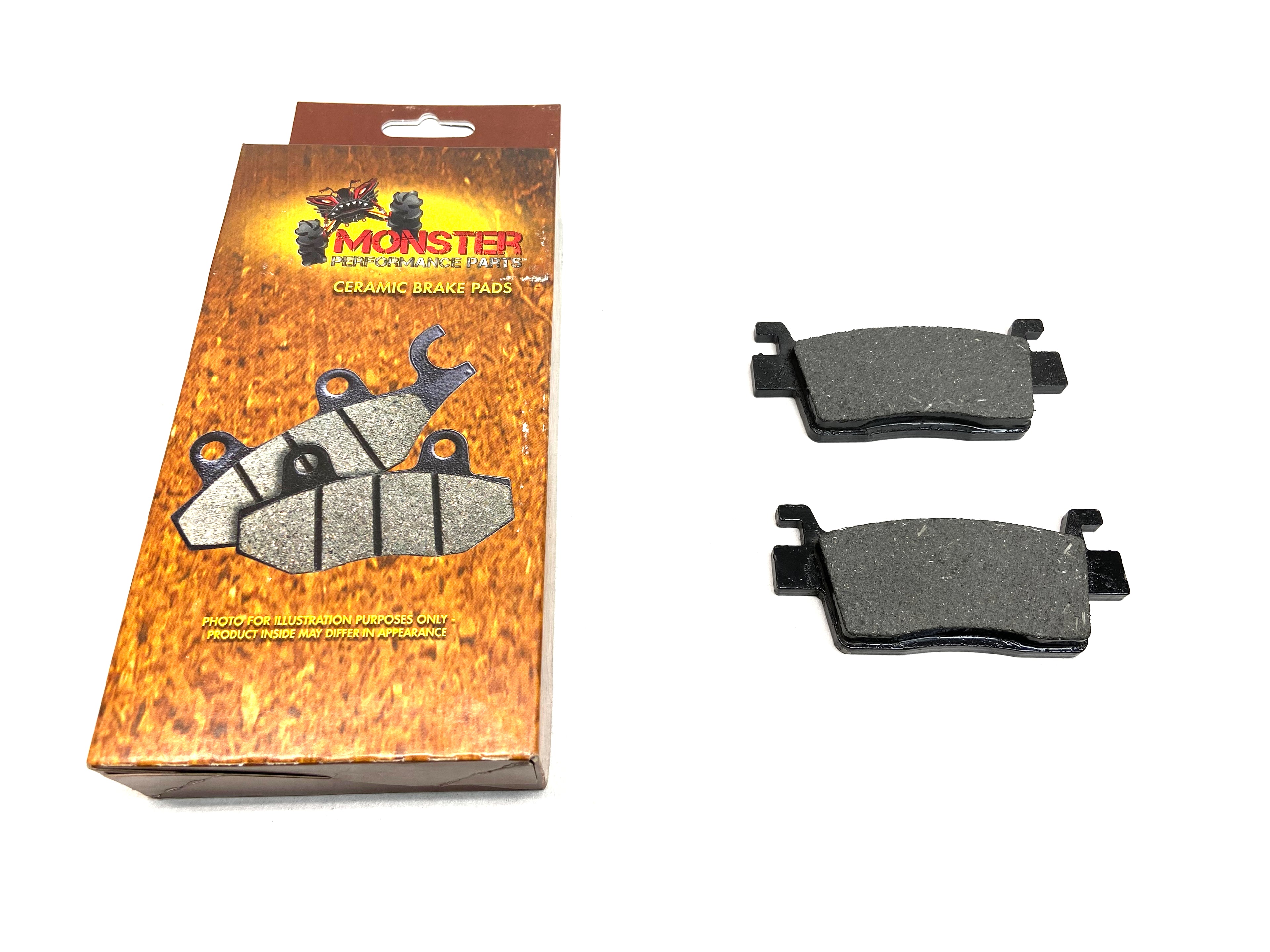 Monster Rear Brake Pads for Kawasaki Teryx KRX1000, 43082-0197, Left or Right