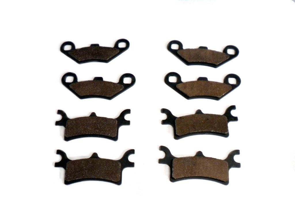 Monster Performance Full Brake Pad Set for Polaris Sportsman 2201398, 2202412, 2202414, Front & Rear, Quiet Braking, Low-Dust, All-Weather, Quality Tested 1