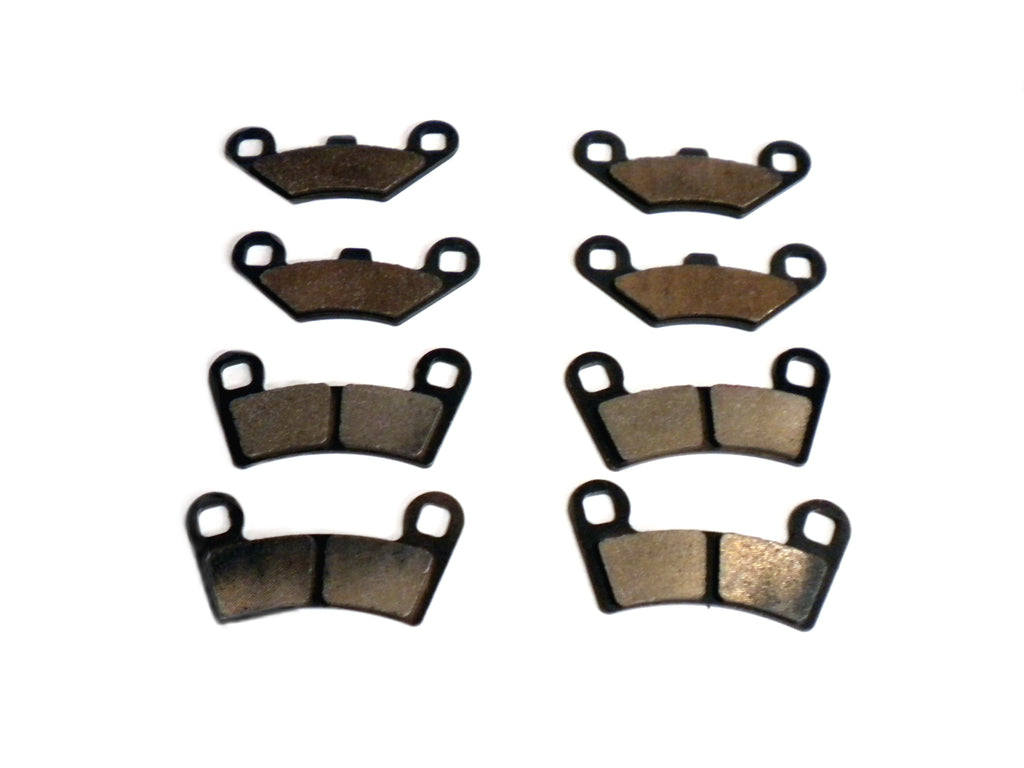 Monster Performance Full Brake Pad Set for Polaris RZR 570, RZR 800, RZR S 800 2008-2016, Front & Rear, Quiet Braking, Low-Dust, All-Weather, Quality Tested 1