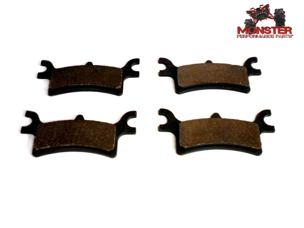 Monster Performance Rear Brake Pad Set for Polaris 2202414, 6x6 Sportsman 800 & Forest 800, Left & Right, Quiet Braking, Low-Dust, All-Weather, Quality Tested 1