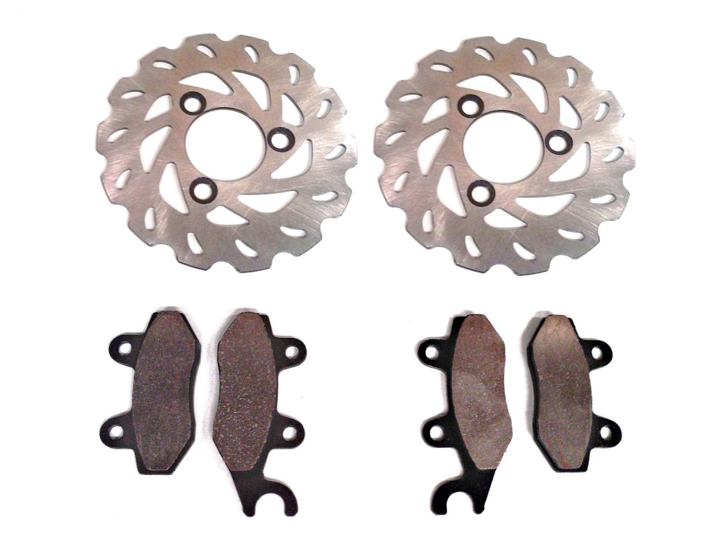 Precision Front Brake Rotors with Pads for Suzuki 59211-45G00 Optimal Braking