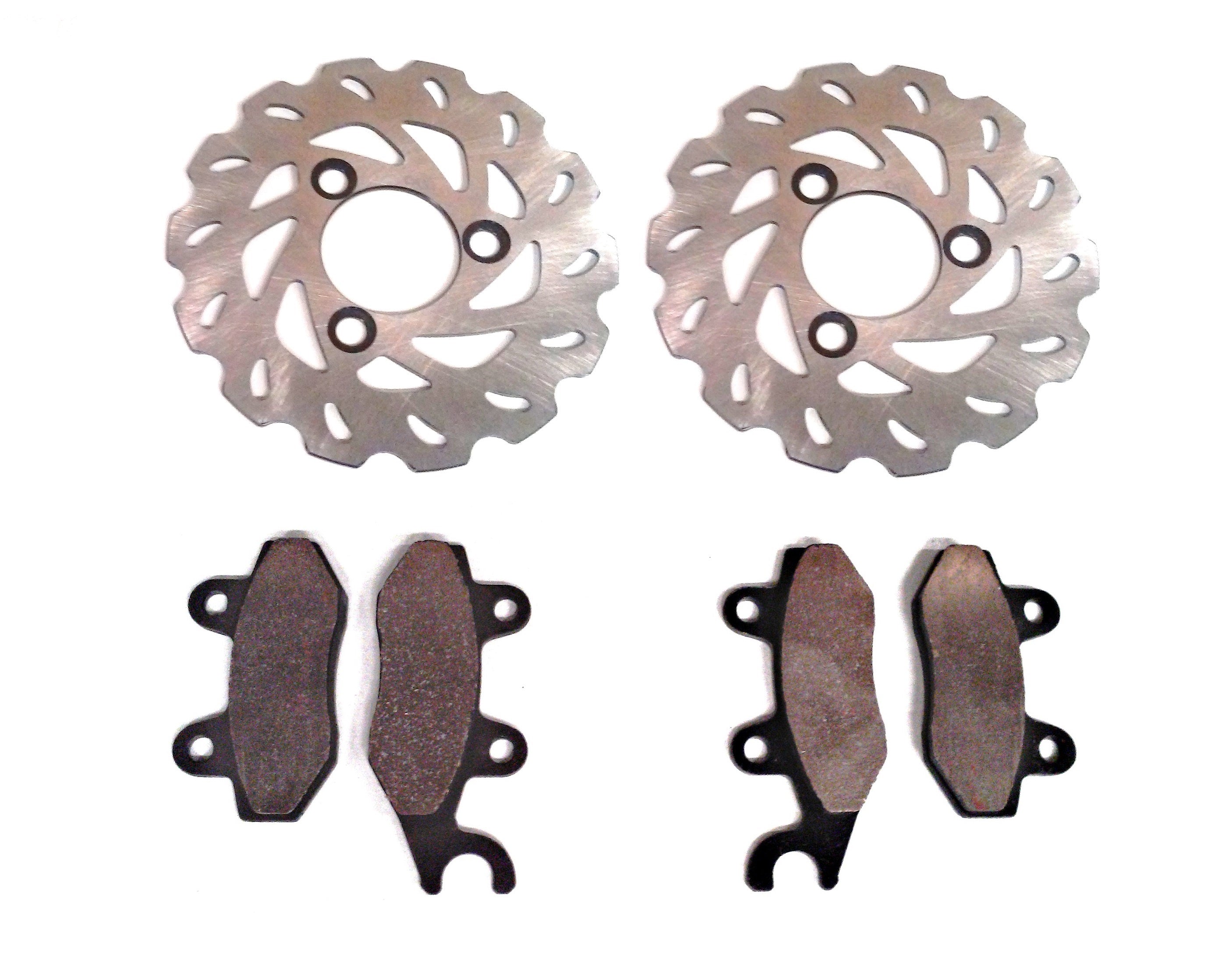 Precision Front Brake Rotors with Pads for Suzuki 59211-45G00 Optimal Braking