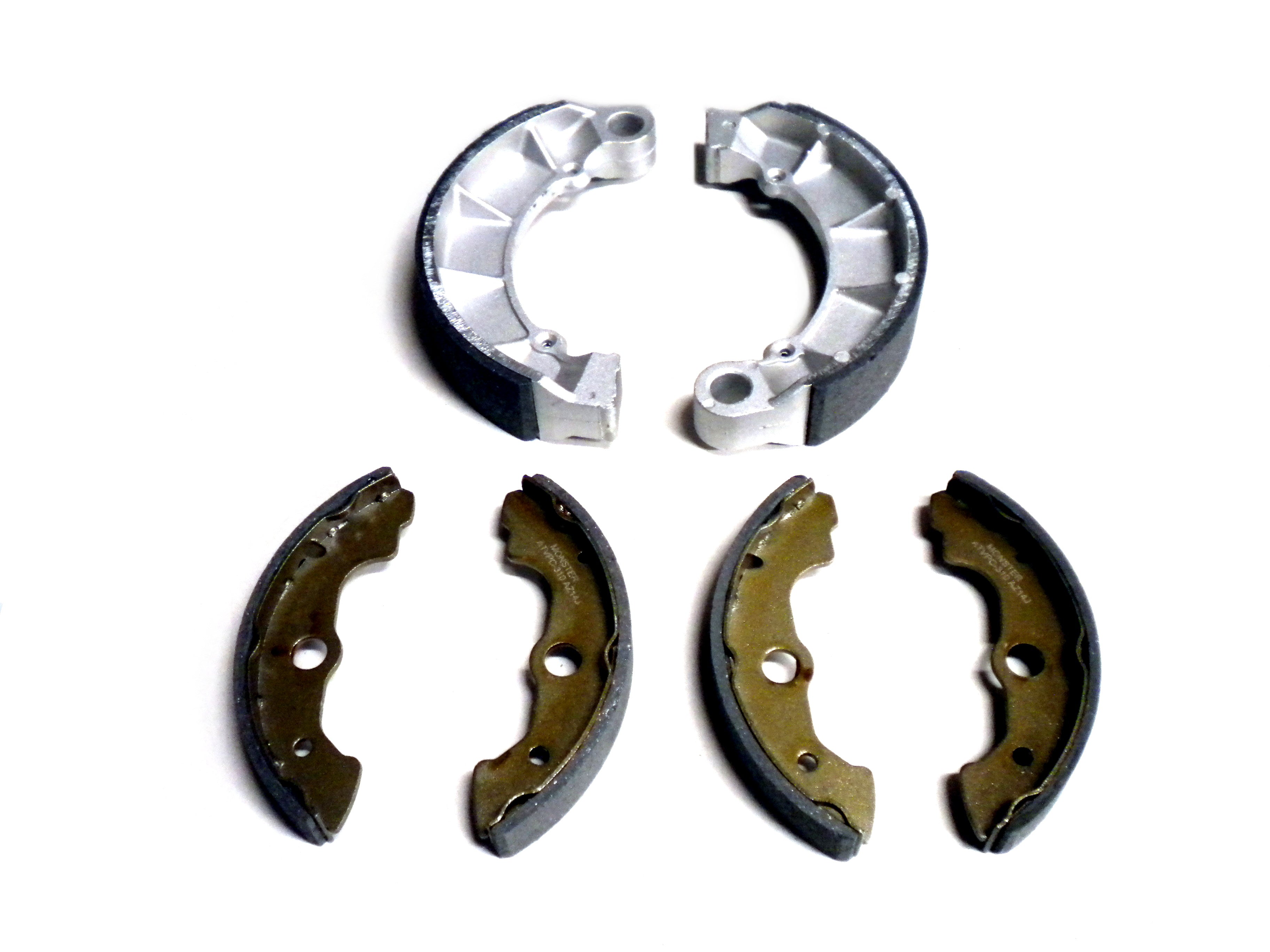 Monster Performance Brake Shoes for Honda FourTrax Foreman Rubicon 500 2001-2004, Front & Rear, Precision Machined, Quiet Operation, Optimal Stopping, All-Weather, Quality Tested 1