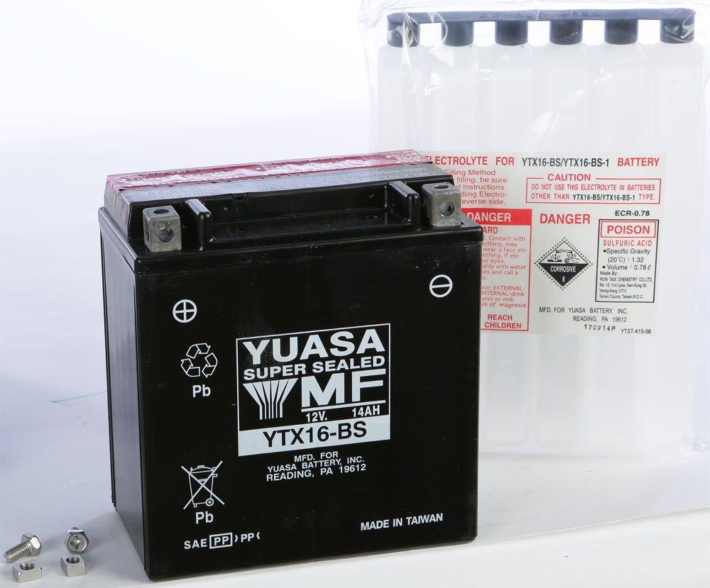 BATTERY YTX16-BS MAINTENANCE FREE by YUASA