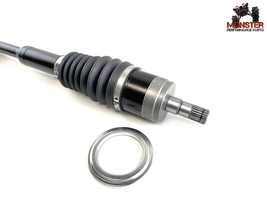 Monster XP Series Front Left CV Axle & Brg for Can-Am 705400953, Telescoping, Built Tough, 4340 Chromoly Steel, Direct Fit, Factory Length with 4" of Travel 4